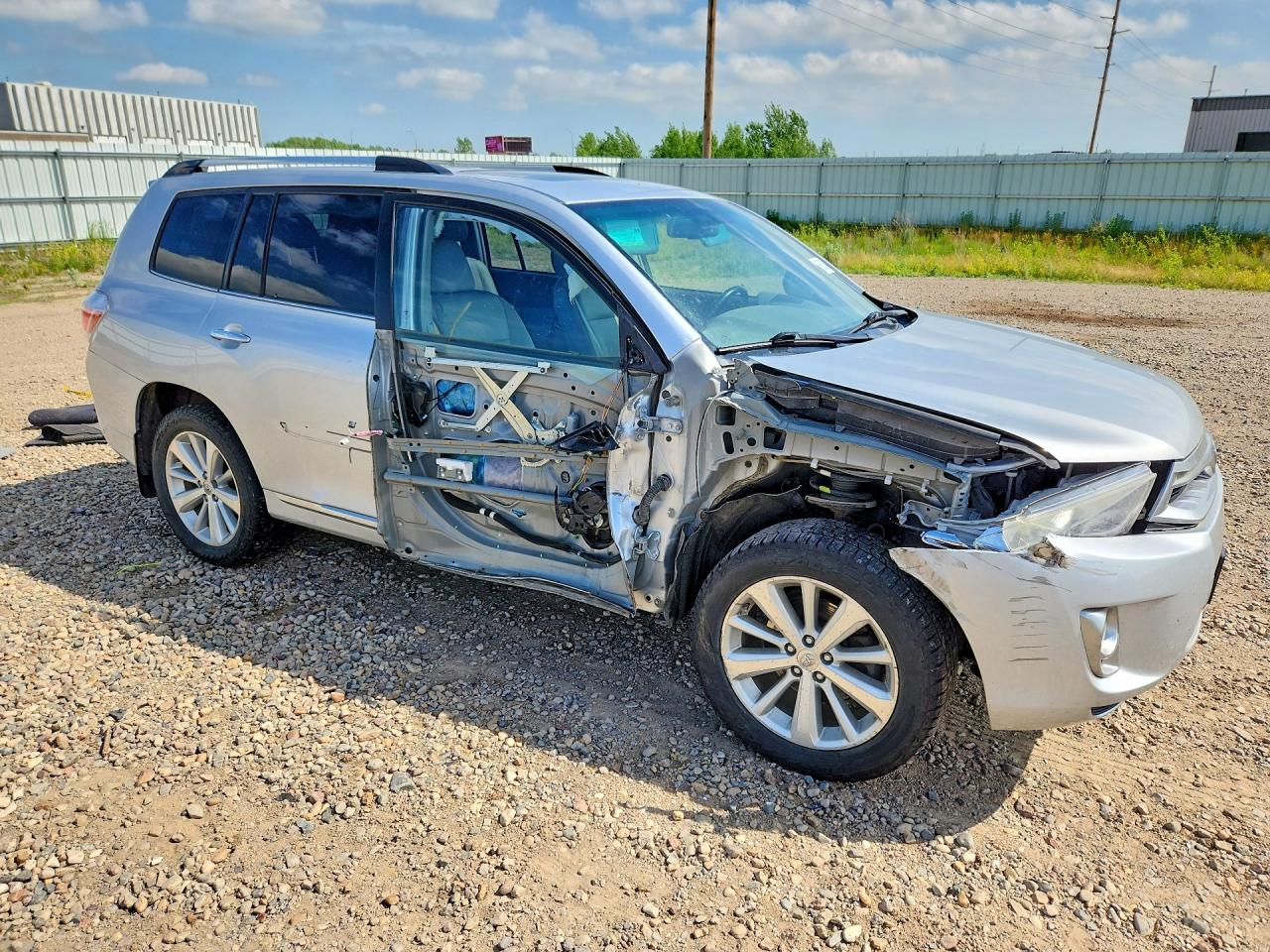 2013 Toyota Highlander Hybrid Limited Silver vin: JTEDC3EH6D2011826