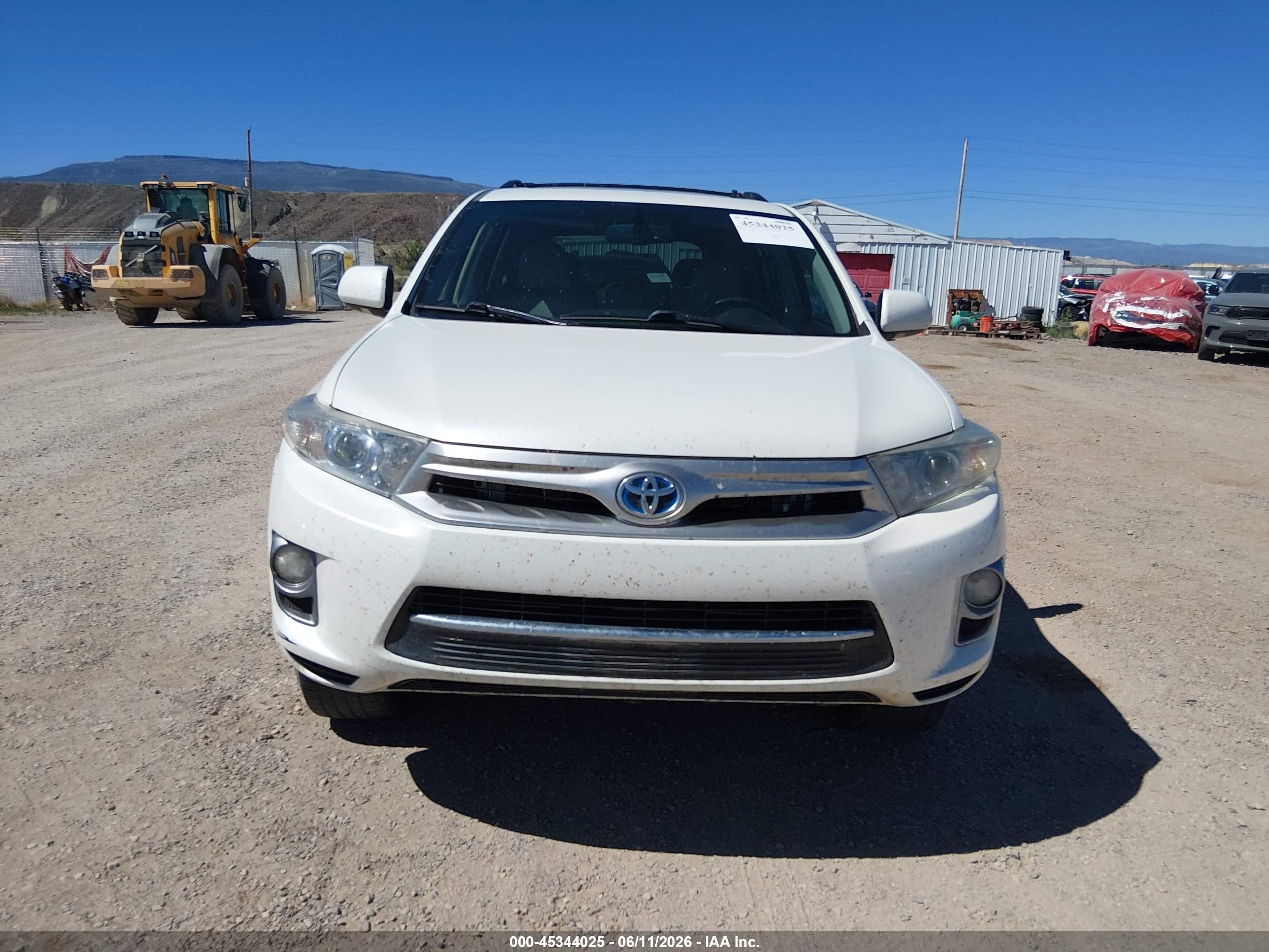 2012 Toyota Highlander Hybrid Limited V6 Белый vin: JTEDC3EH7C2008559