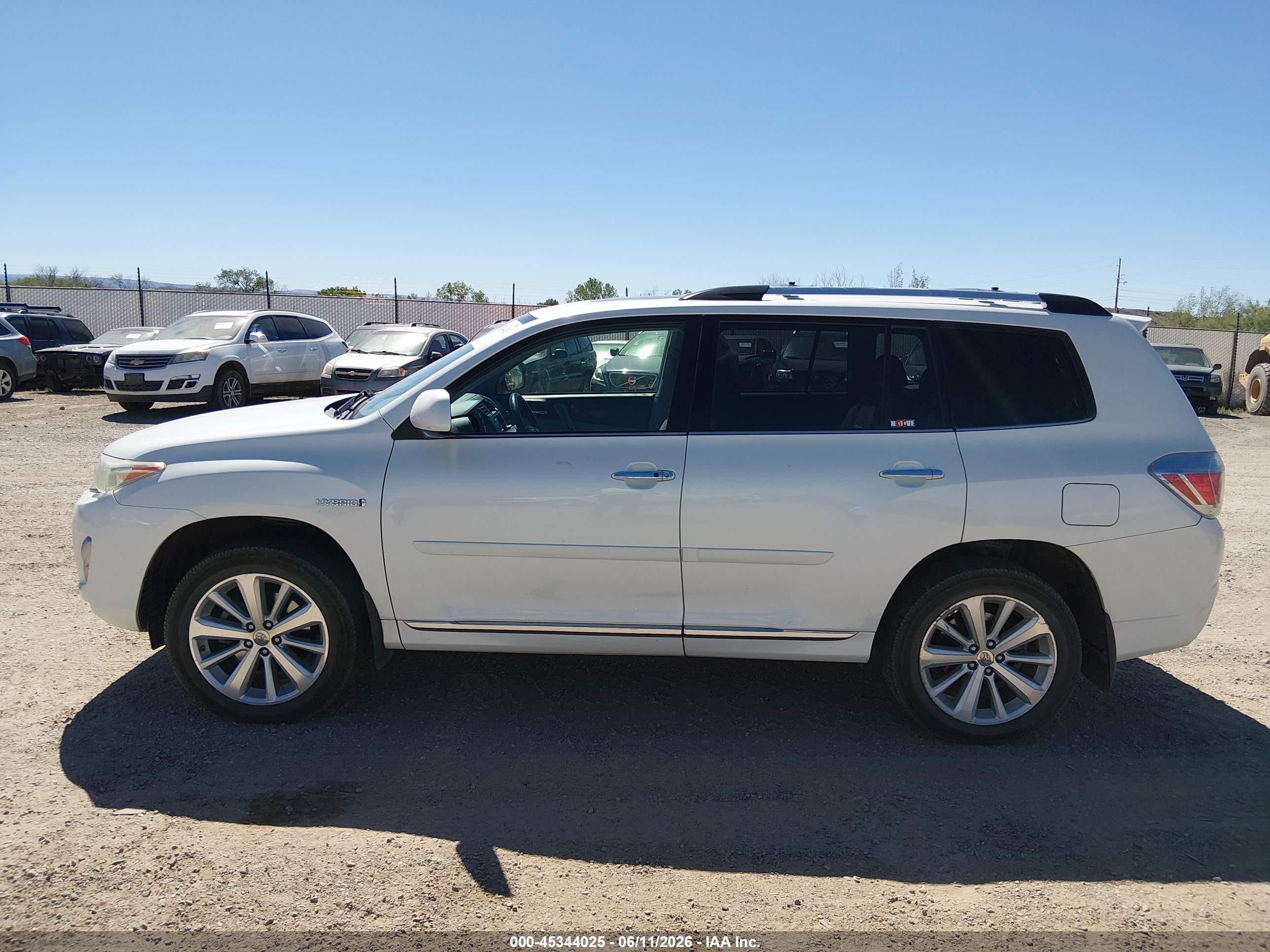 2012 Toyota Highlander Hybrid Limited V6 Белый vin: JTEDC3EH7C2008559