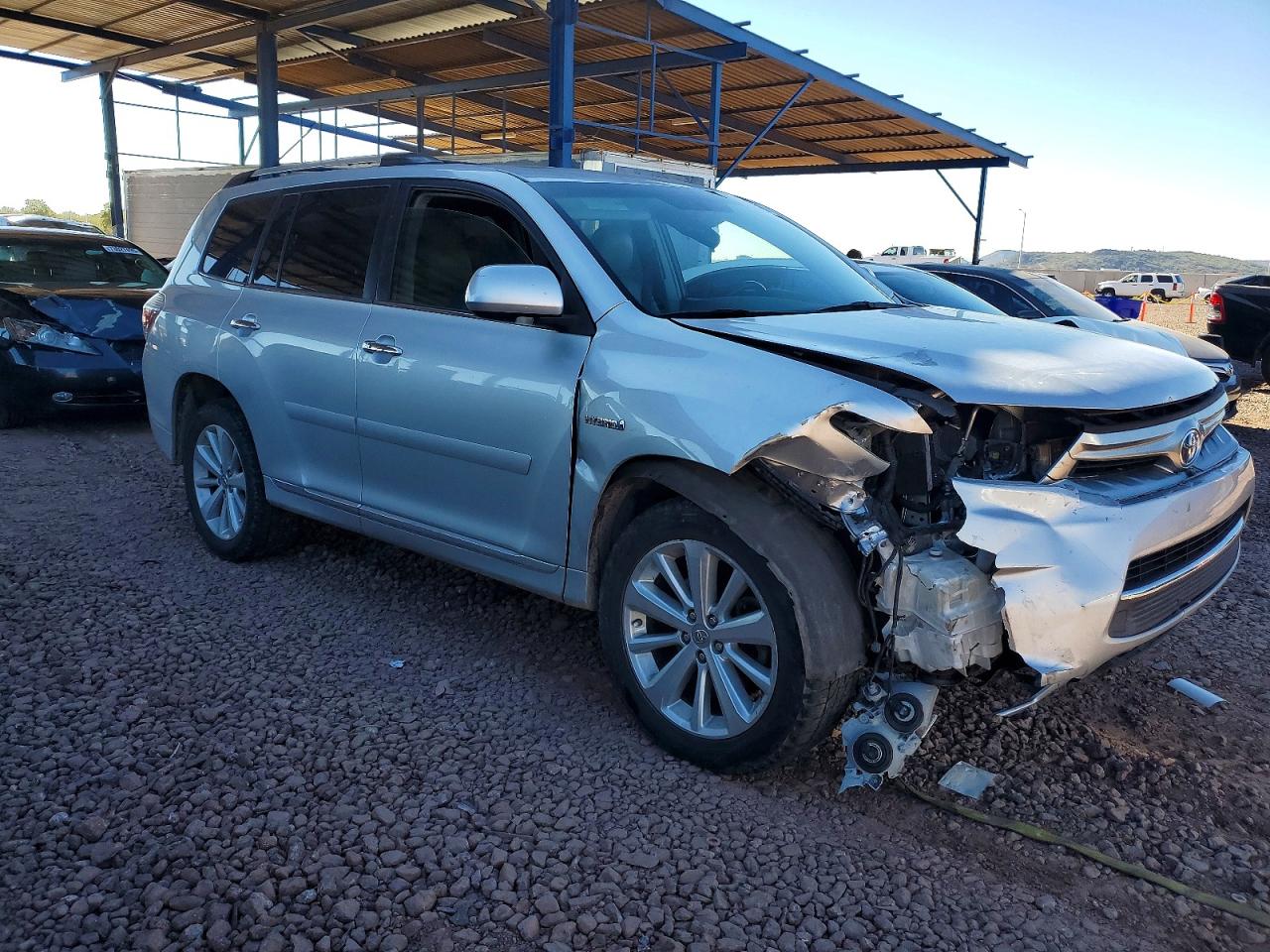 2012 Toyota Highlander Hybrid Limited Серебряный vin: JTEDC3EH7C2010120