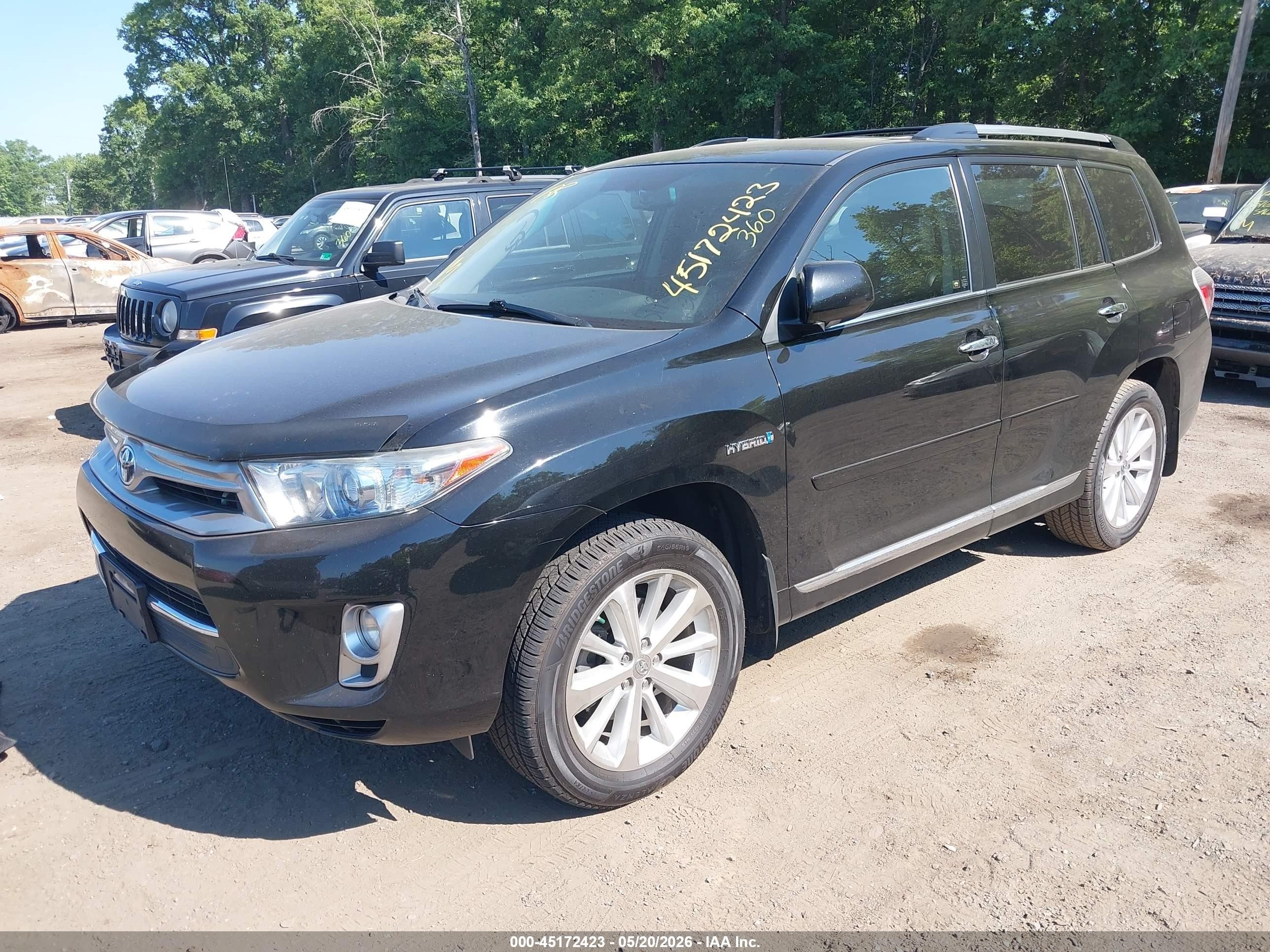 2011 Toyota Highlander Hybrid Limited V6 Black vin: JTEDC3EH8B2003935