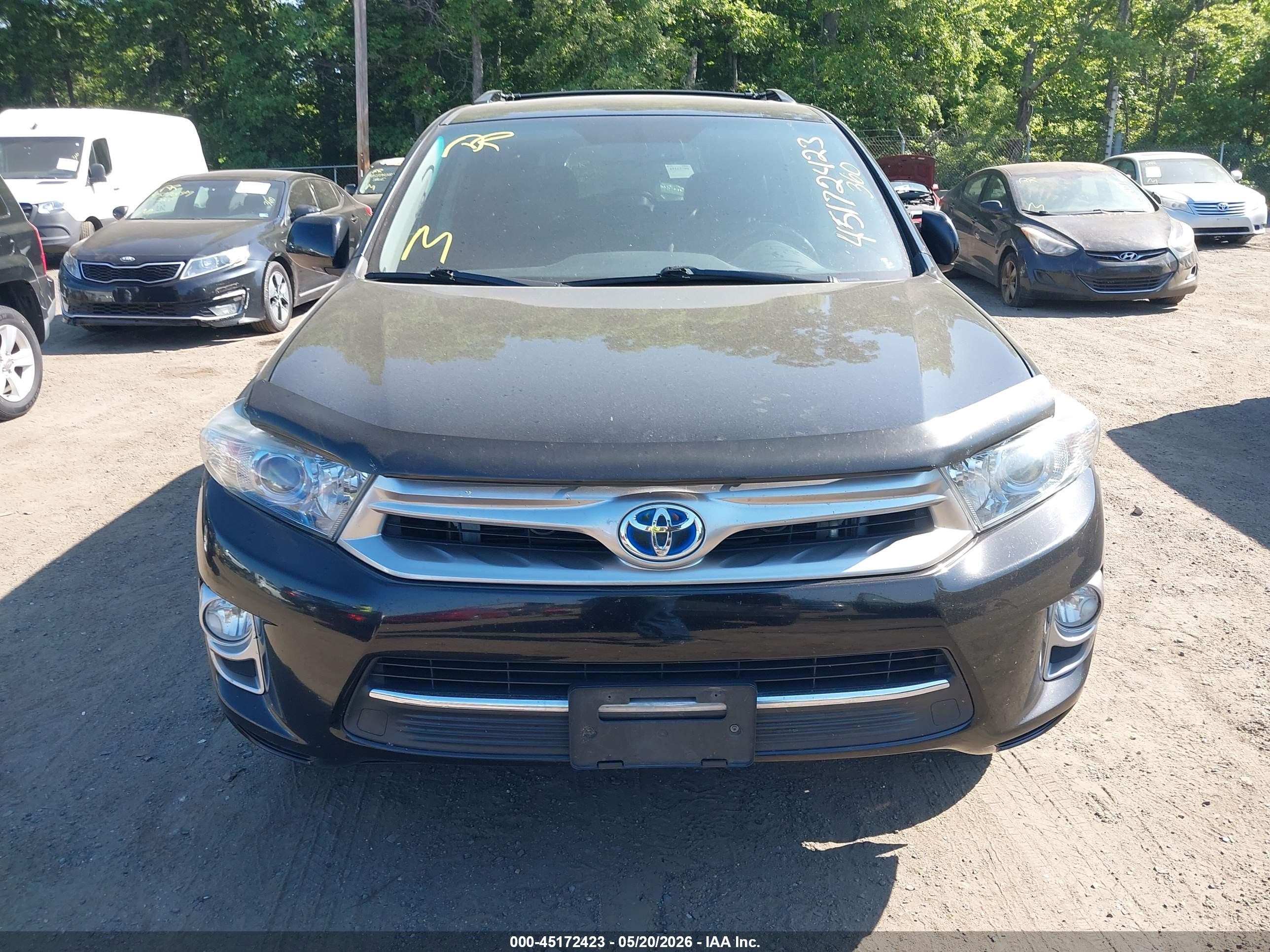 2011 Toyota Highlander Hybrid Limited V6 Black vin: JTEDC3EH8B2003935