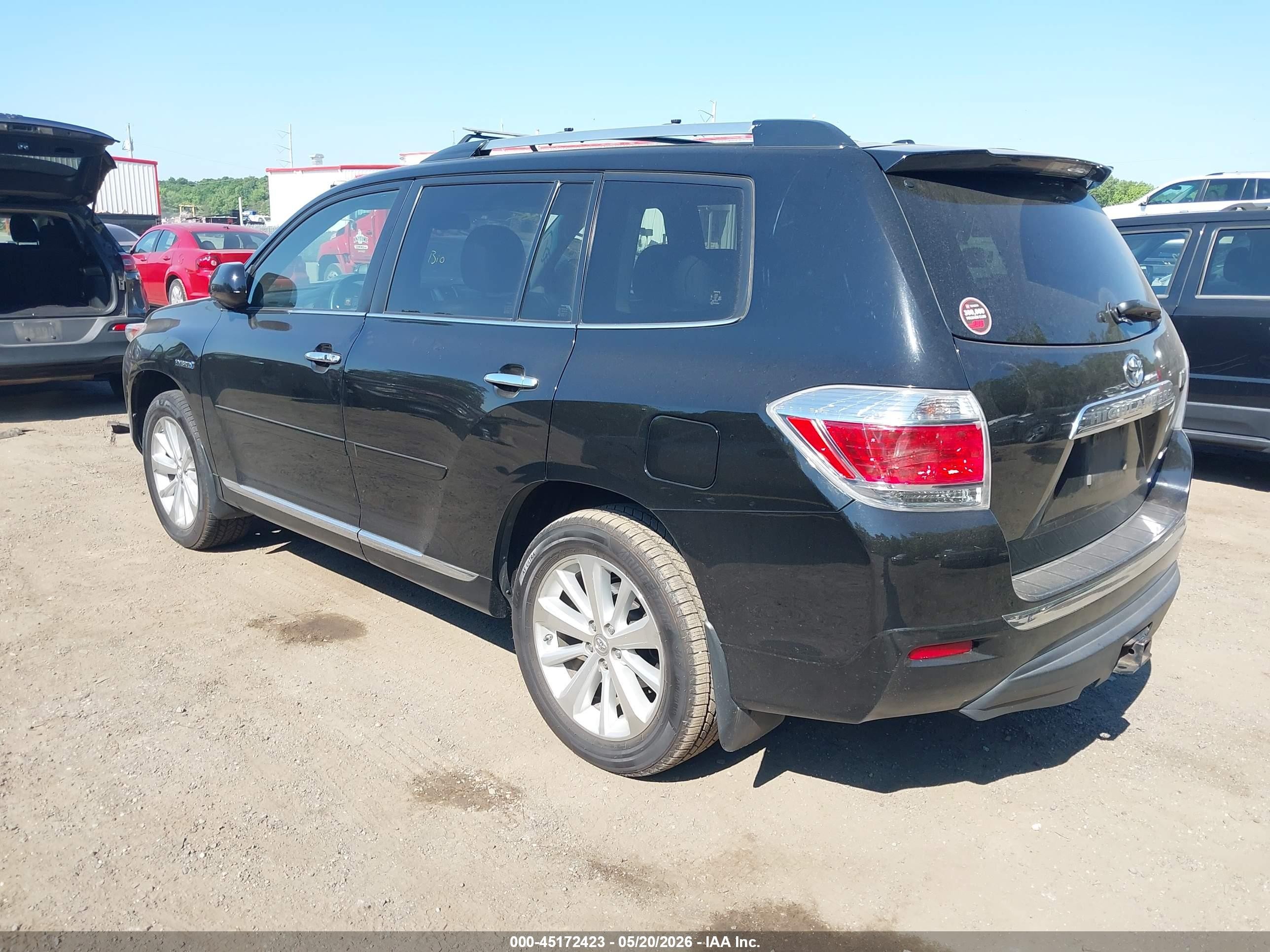2011 Toyota Highlander Hybrid Limited V6 Black vin: JTEDC3EH8B2003935