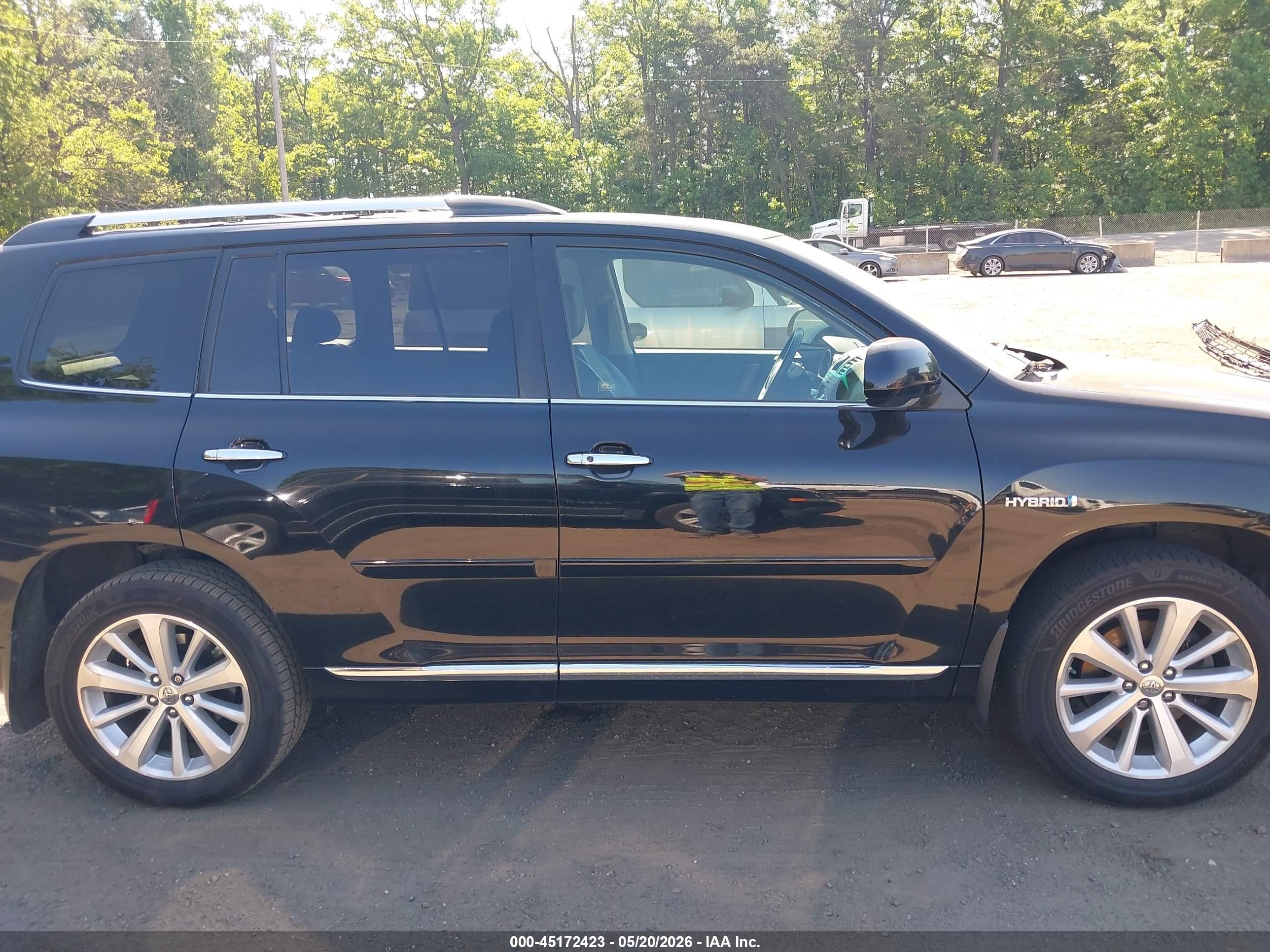 2011 Toyota Highlander Hybrid Limited V6 Black vin: JTEDC3EH8B2003935
