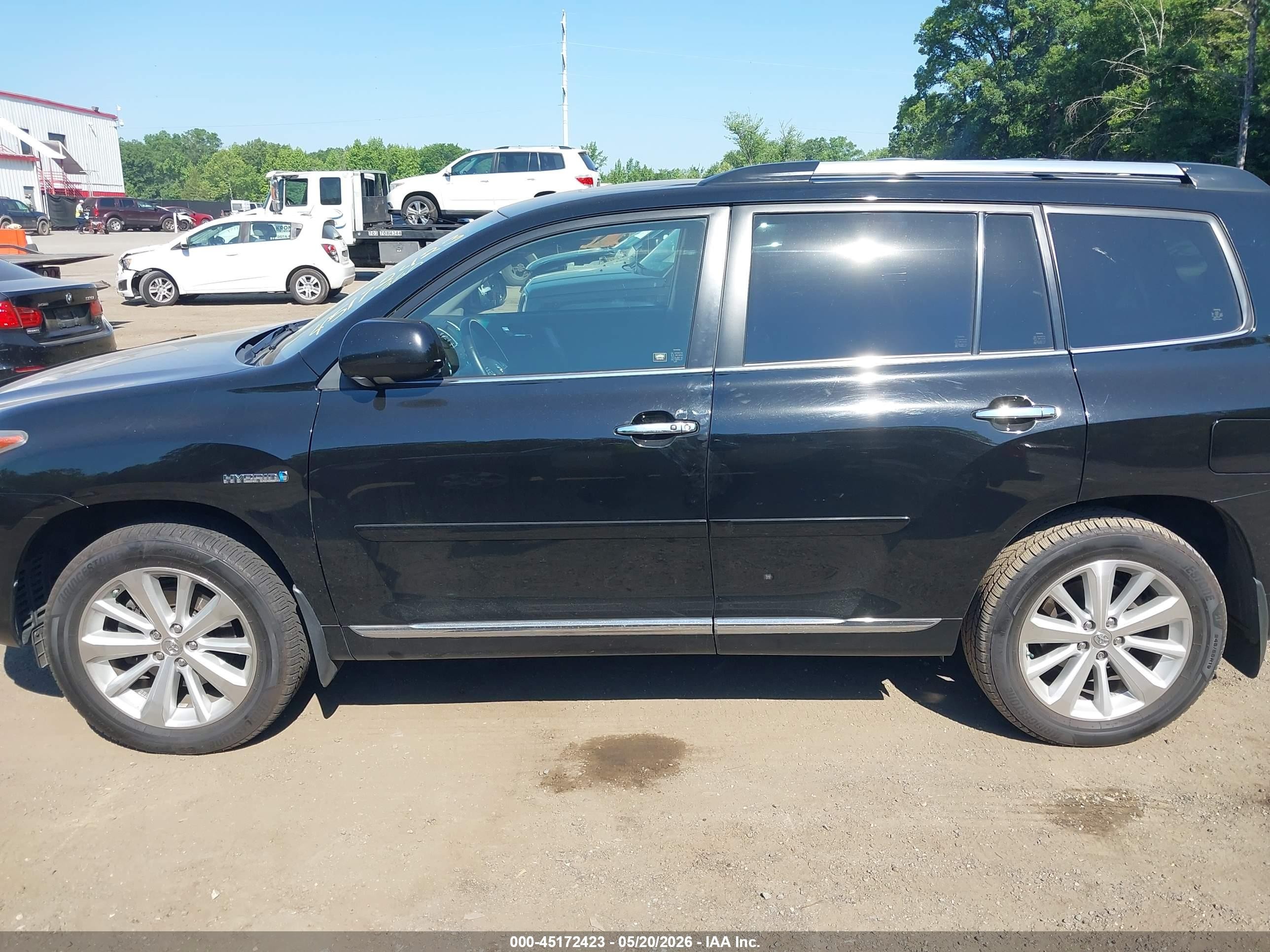 2011 Toyota Highlander Hybrid Limited V6 Black vin: JTEDC3EH8B2003935