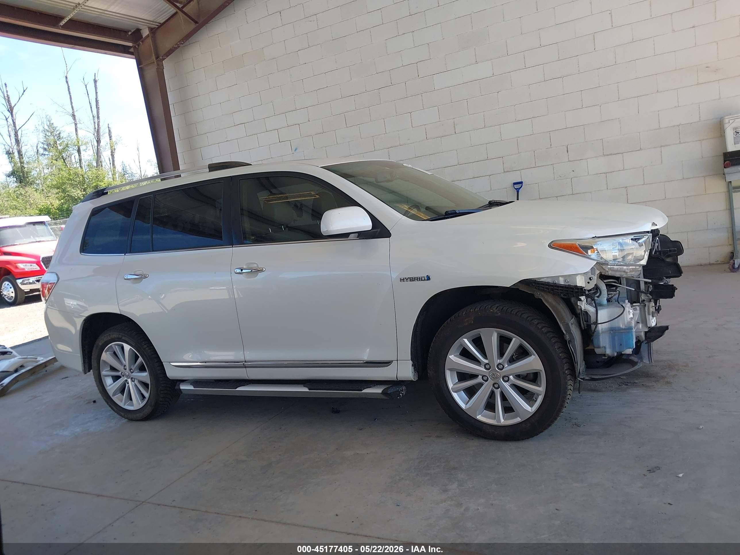 2012 Toyota Highlander Hybrid Limited V6 White vin: JTEDC3EH8C2006951