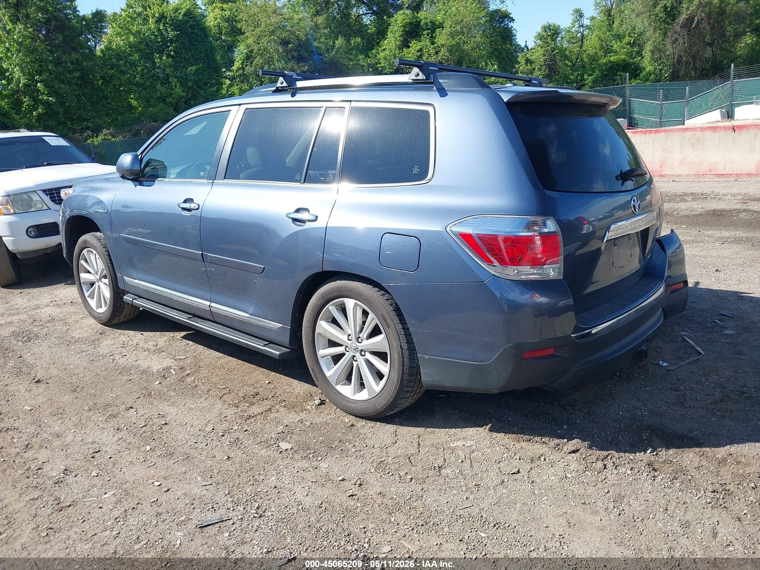 2012 Toyota Highlander Hybrid Limited V6 Gray vin: JTEDC3EH9C2004948