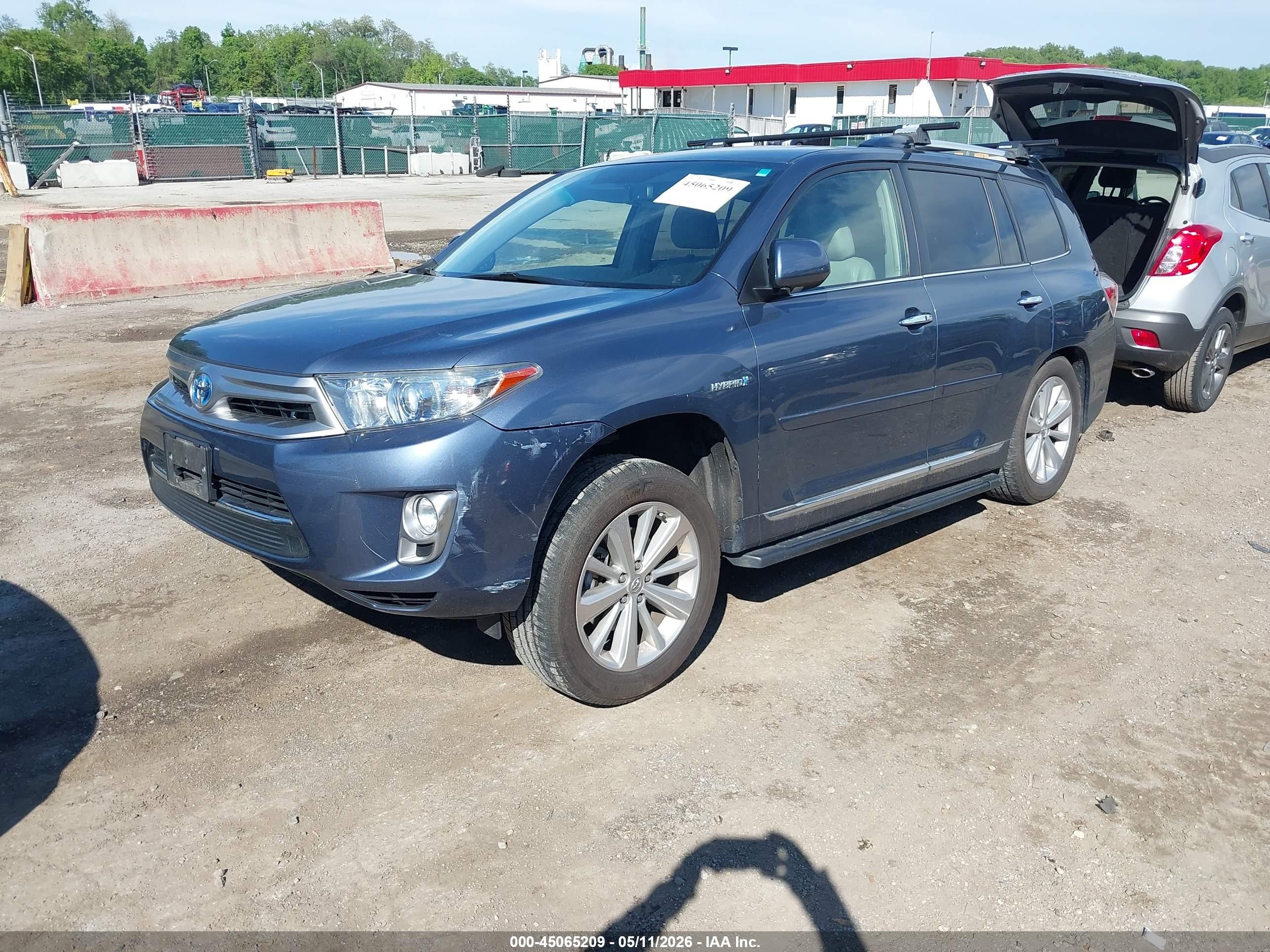 2012 Toyota Highlander Hybrid Limited V6 Gray vin: JTEDC3EH9C2004948