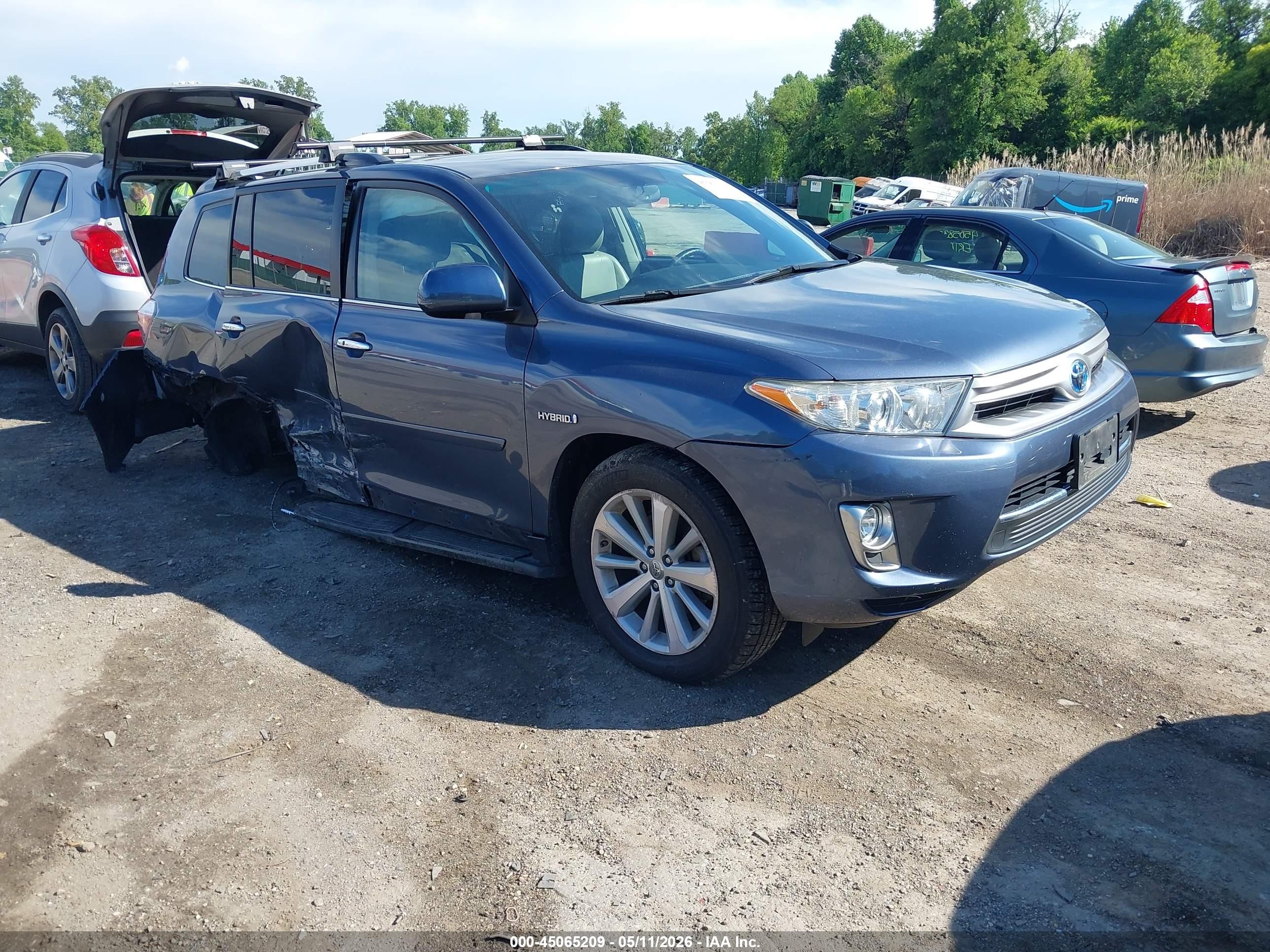 2012 Toyota Highlander Hybrid Limited V6 Gray vin: JTEDC3EH9C2004948