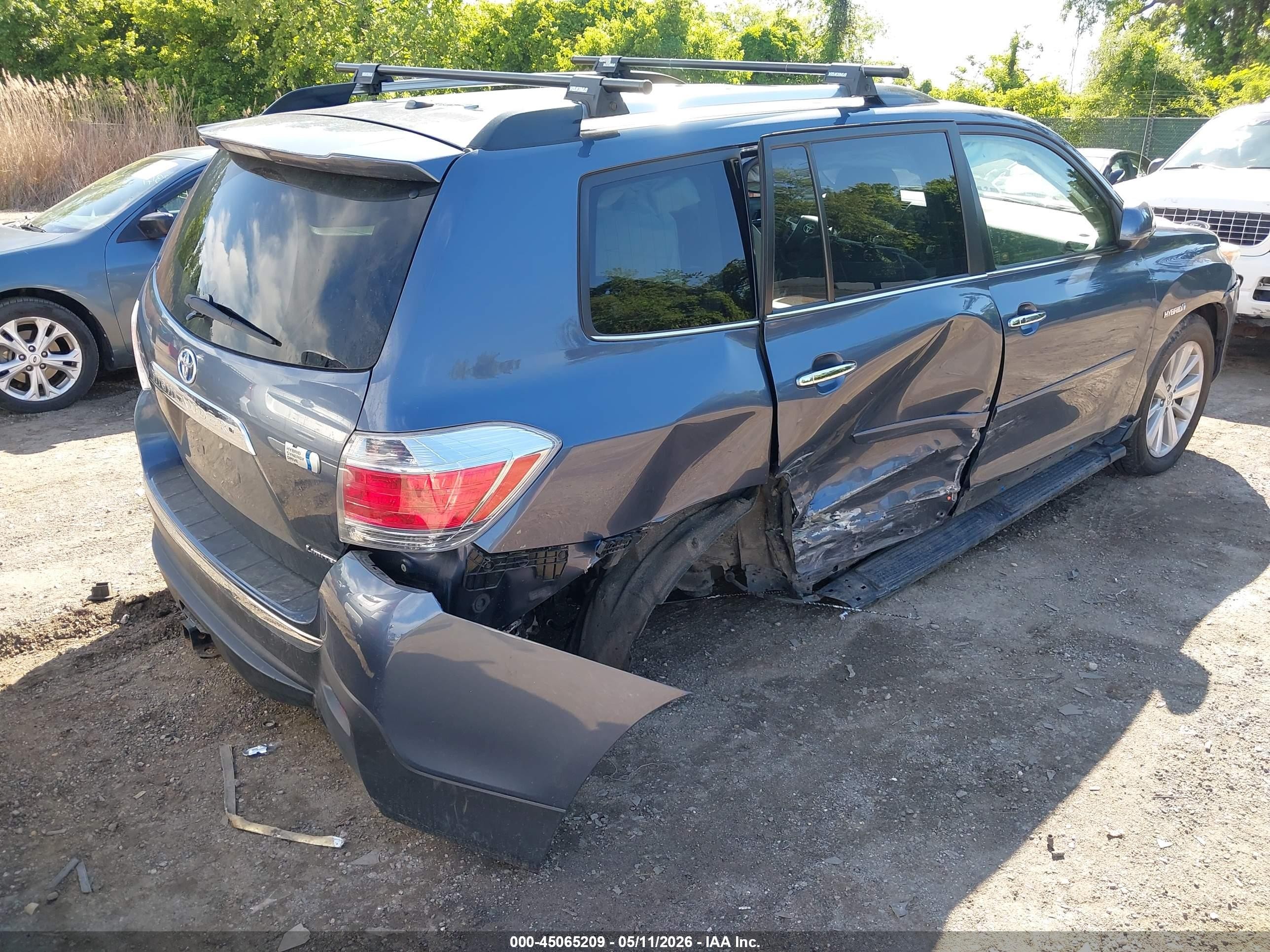 2012 Toyota Highlander Hybrid Limited V6 Gray vin: JTEDC3EH9C2004948
