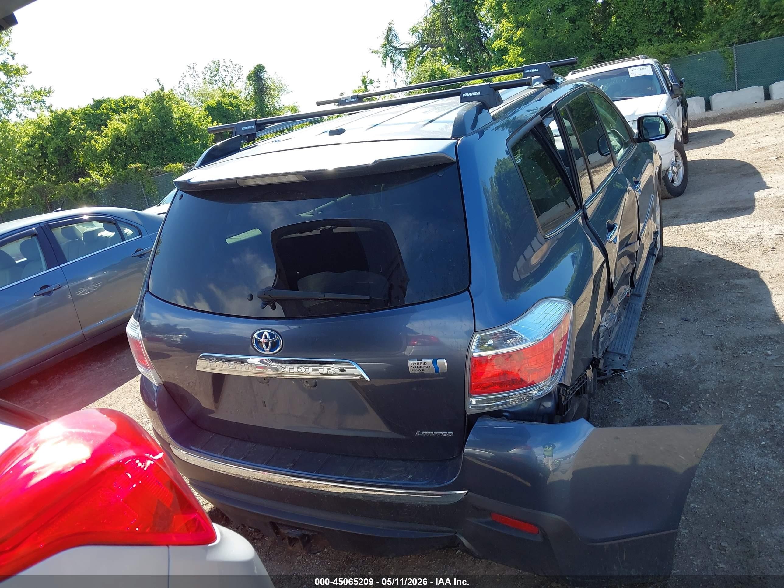 2012 Toyota Highlander Hybrid Limited V6 Gray vin: JTEDC3EH9C2004948
