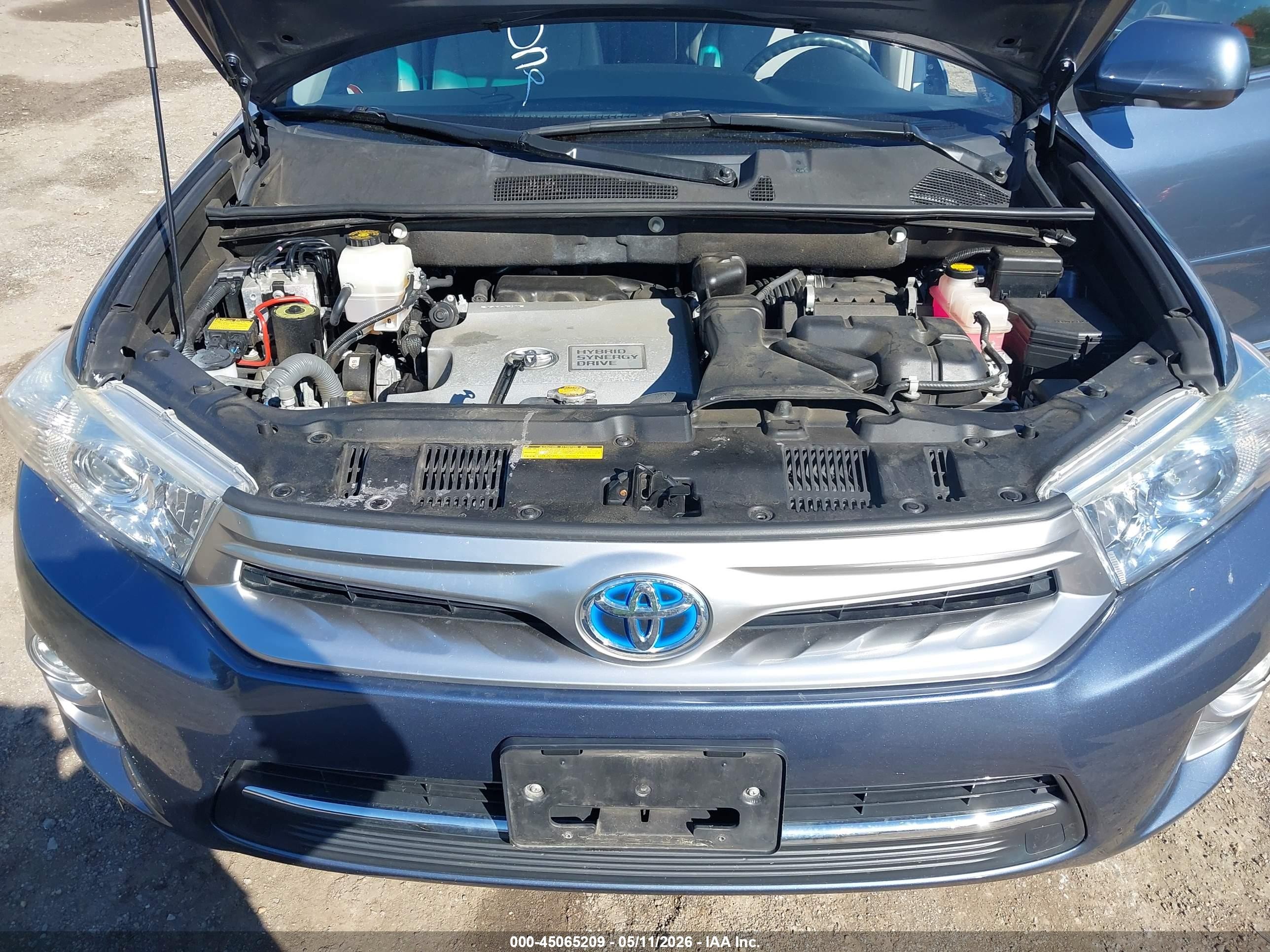 2012 Toyota Highlander Hybrid Limited V6 Gray vin: JTEDC3EH9C2004948