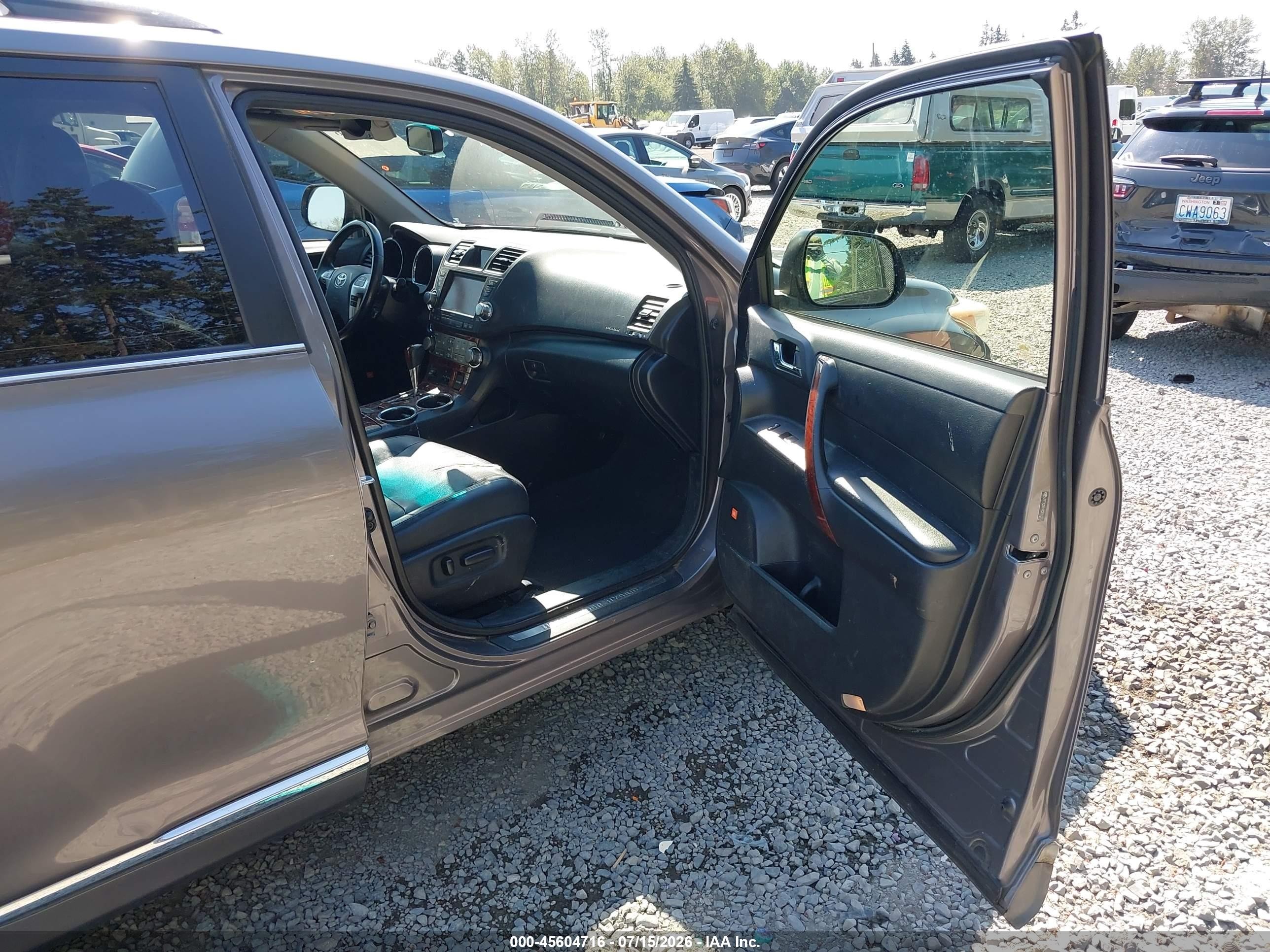 2012 Toyota Highlander Hybrid Limited V6 Серый vin: JTEDC3EH9C2010717