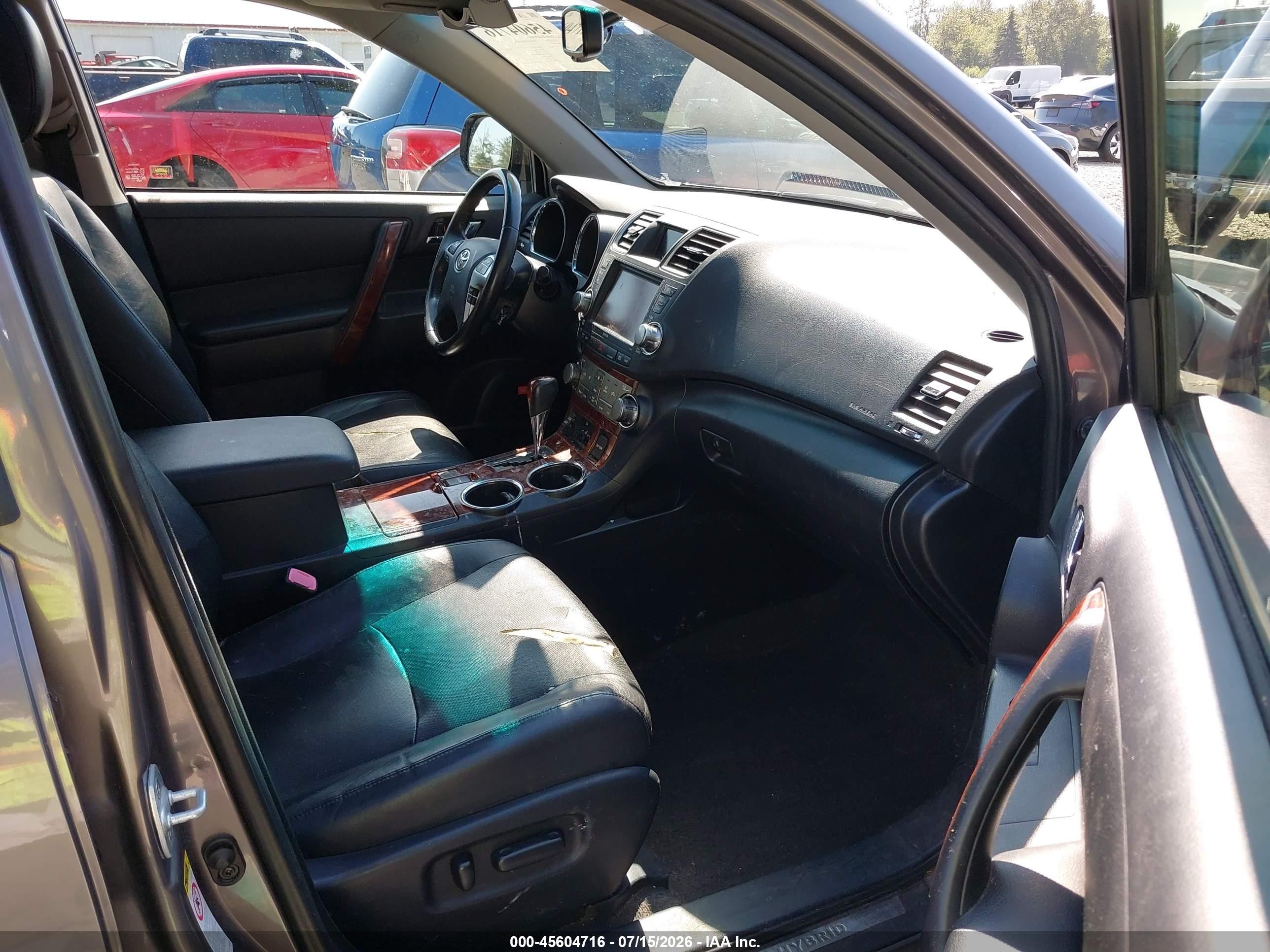 2012 Toyota Highlander Hybrid Limited V6 Серый vin: JTEDC3EH9C2010717
