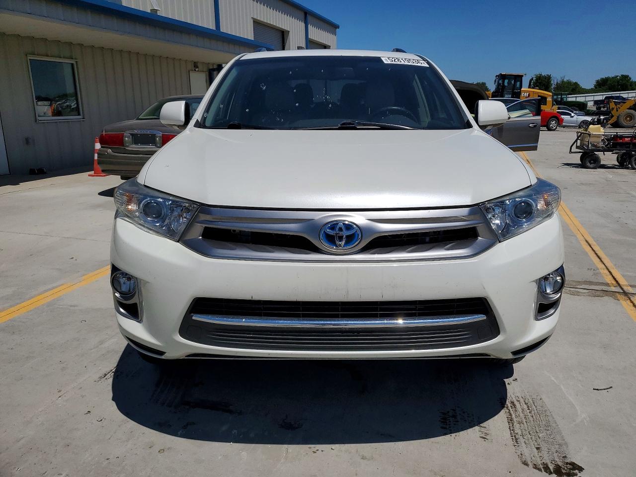 2013 Toyota Highlander Hybrid Limited White vin: JTEDC3EH9D2010881