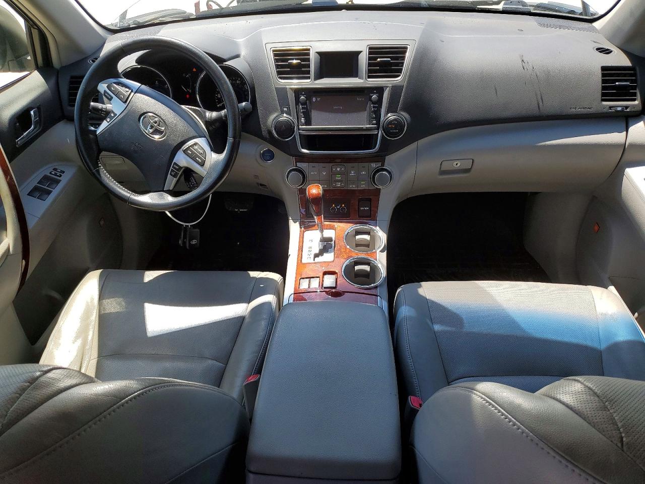 2013 Toyota Highlander Hybrid Limited White vin: JTEDC3EH9D2010881