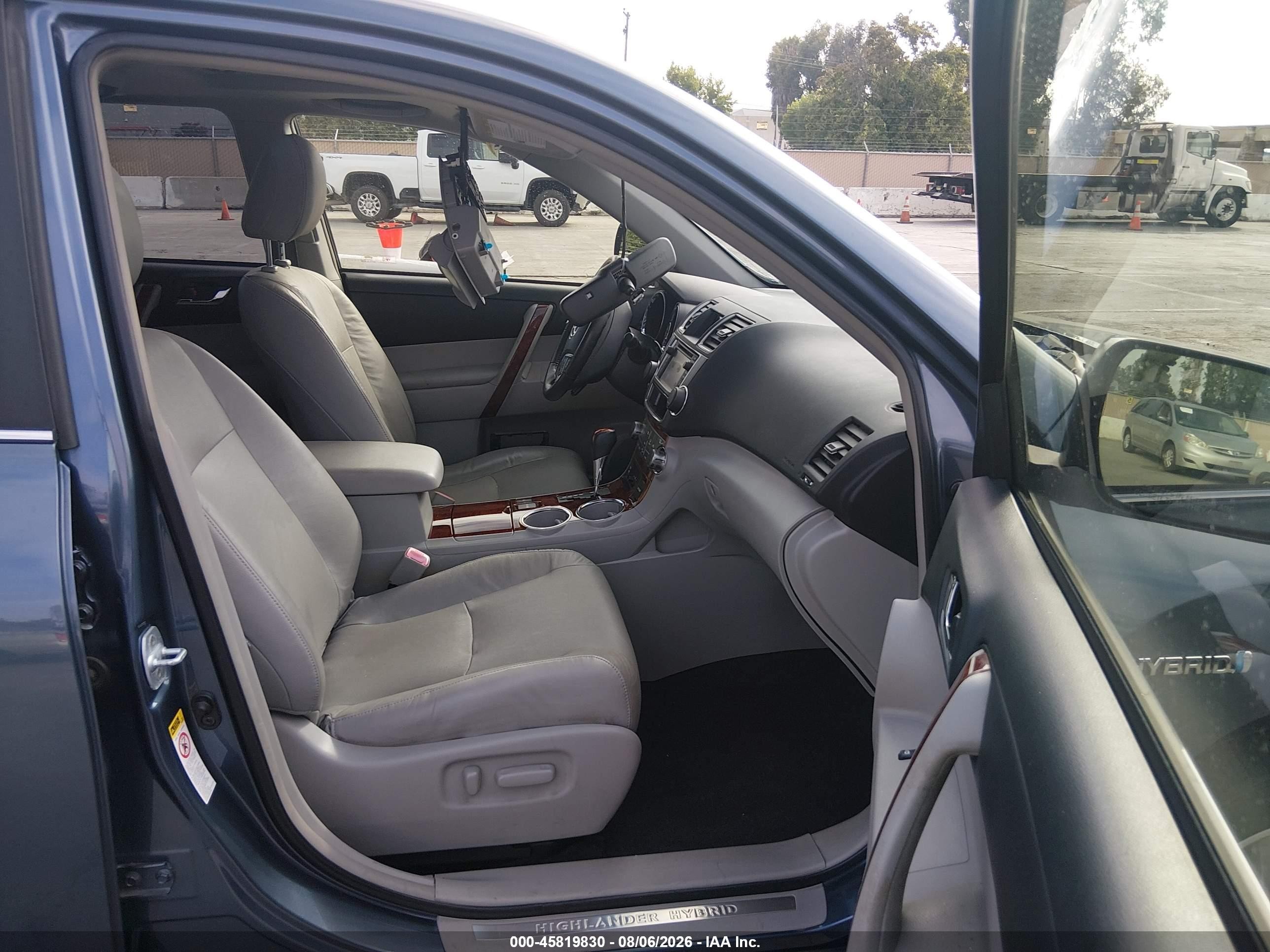 2013 Toyota Highlander Hybrid Limited V6 Blue vin: JTEDC3EH9D2011223