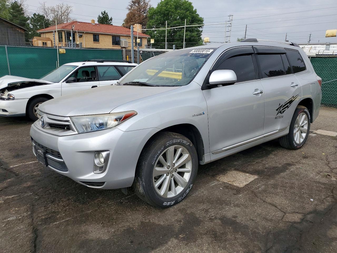 2013 Toyota Highlander Hybrid Limited Silver vin: JTEDC3EH9D2018043