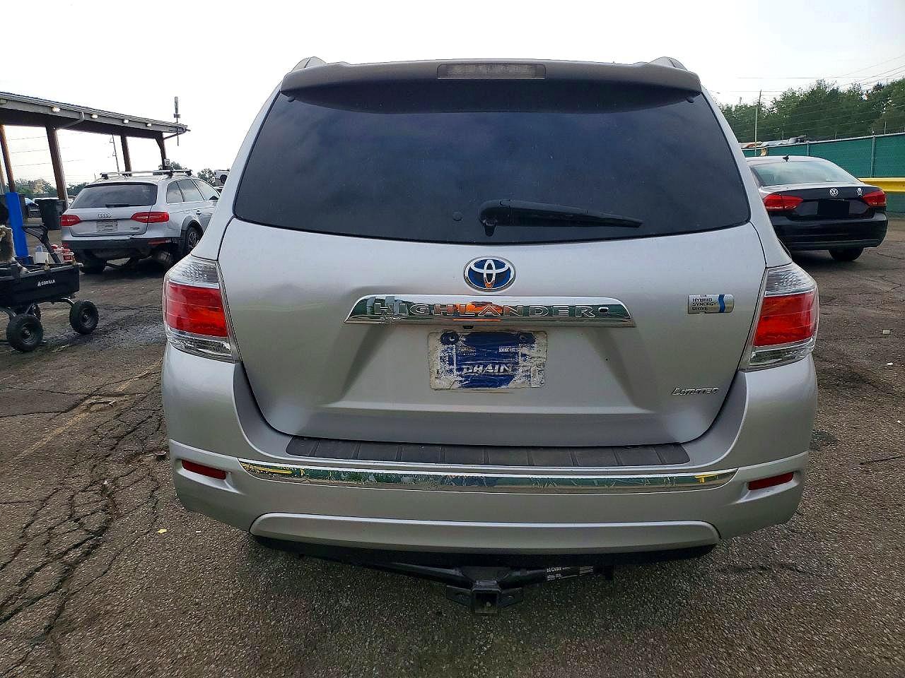 2013 Toyota Highlander Hybrid Limited Silver vin: JTEDC3EH9D2018043