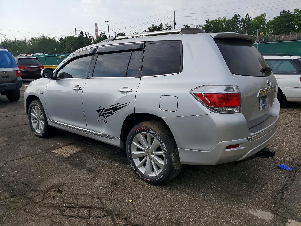 2013 Toyota Highlander Hybrid Limited Silver vin: JTEDC3EH9D2018043