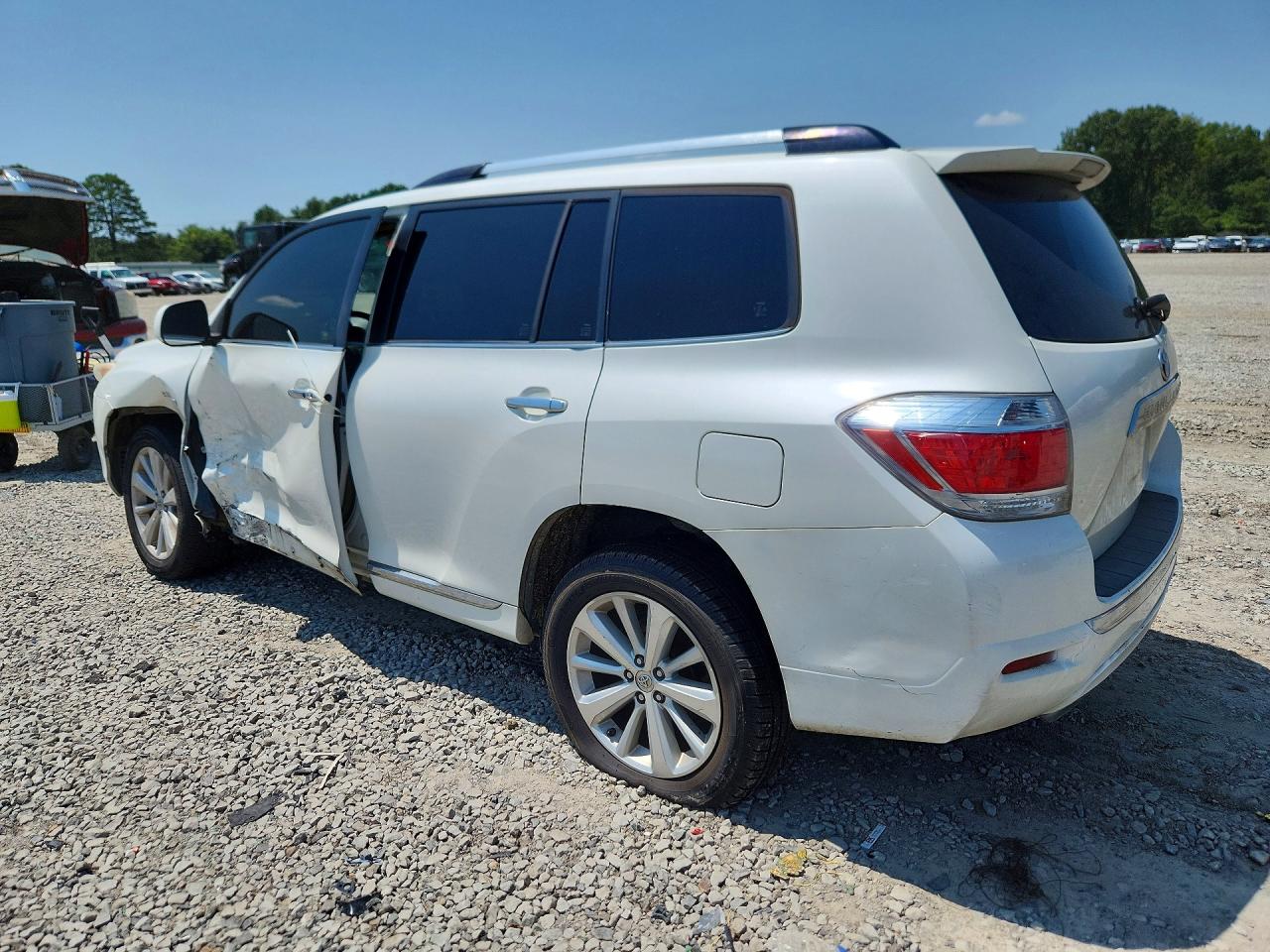 2011 Toyota Highlander Hybrid Limited White vin: JTEDC3EHXB2001166