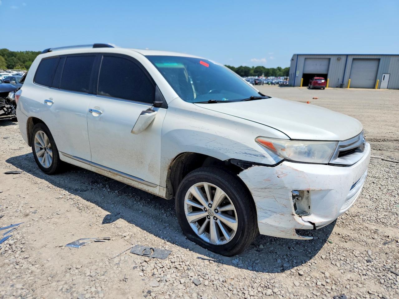 2011 Toyota Highlander Hybrid Limited White vin: JTEDC3EHXB2001166