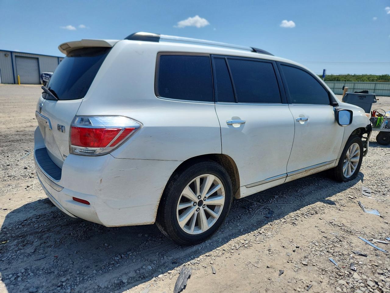 2011 Toyota Highlander Hybrid Limited White vin: JTEDC3EHXB2001166