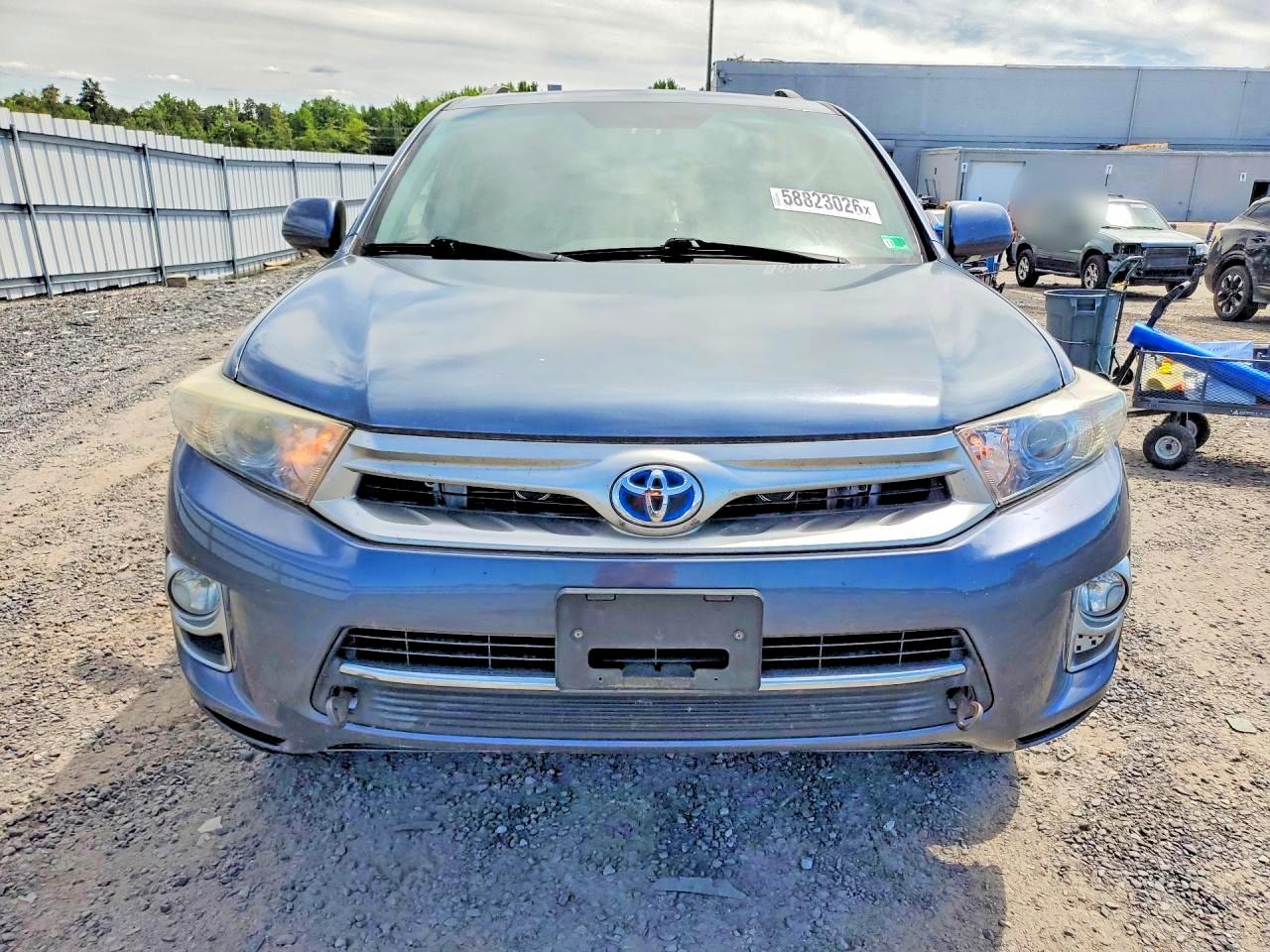 2012 Toyota Highlander Hybrid Limited Blue vin: JTEDC3EHXC2010323