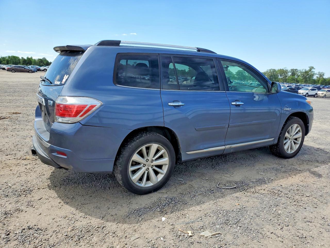 2012 Toyota Highlander Hybrid Limited Blue vin: JTEDC3EHXC2010323