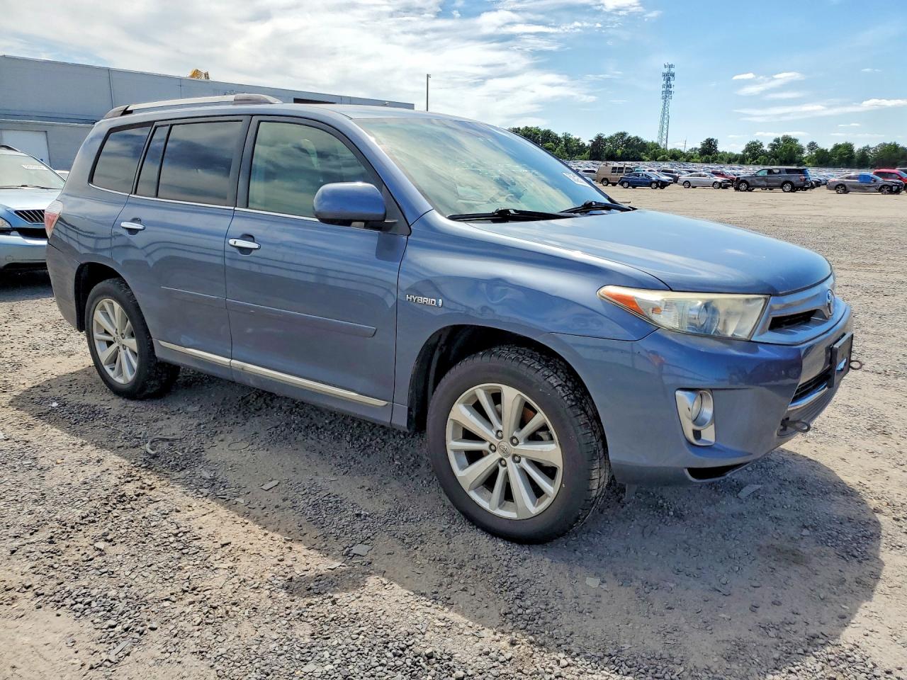 2012 Toyota Highlander Hybrid Limited Blue vin: JTEDC3EHXC2010323