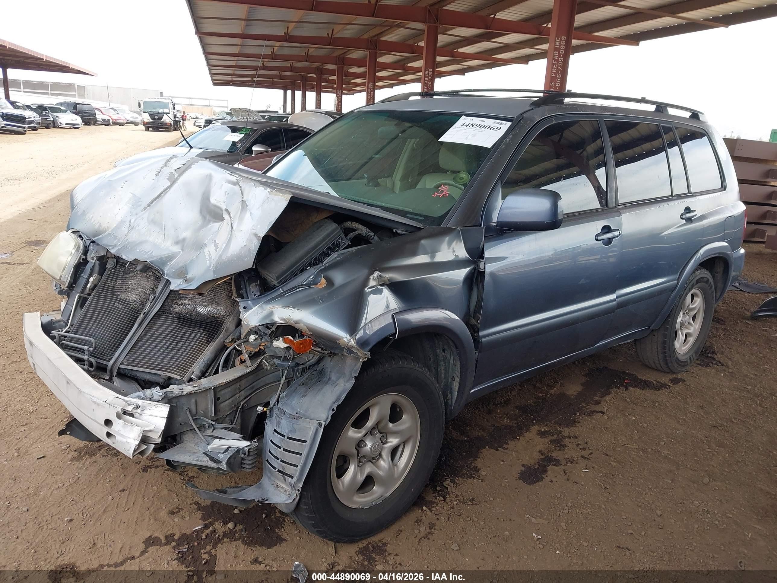 2005 Toyota Highlander   Teal vin: JTEDD21A150108526