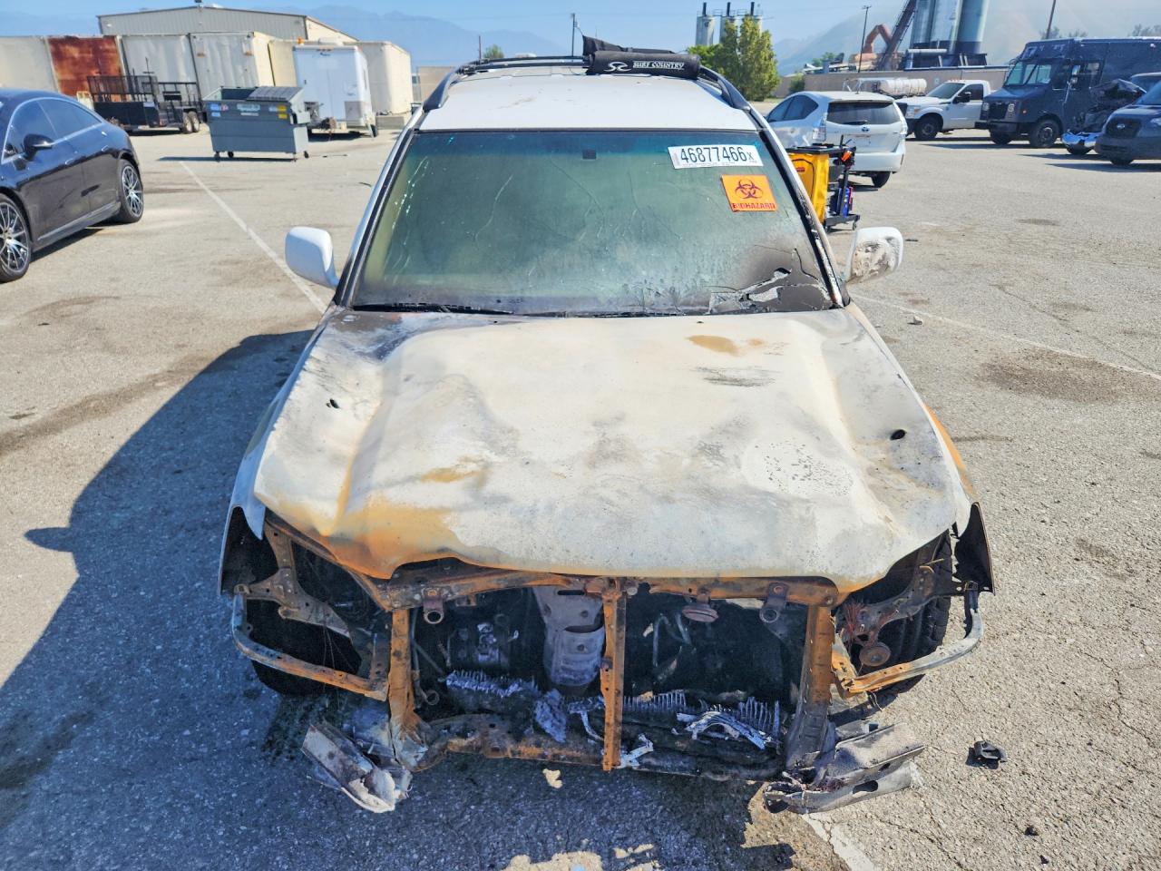 2007 Toyota Highlander Base White vin: JTEDD21A270163960