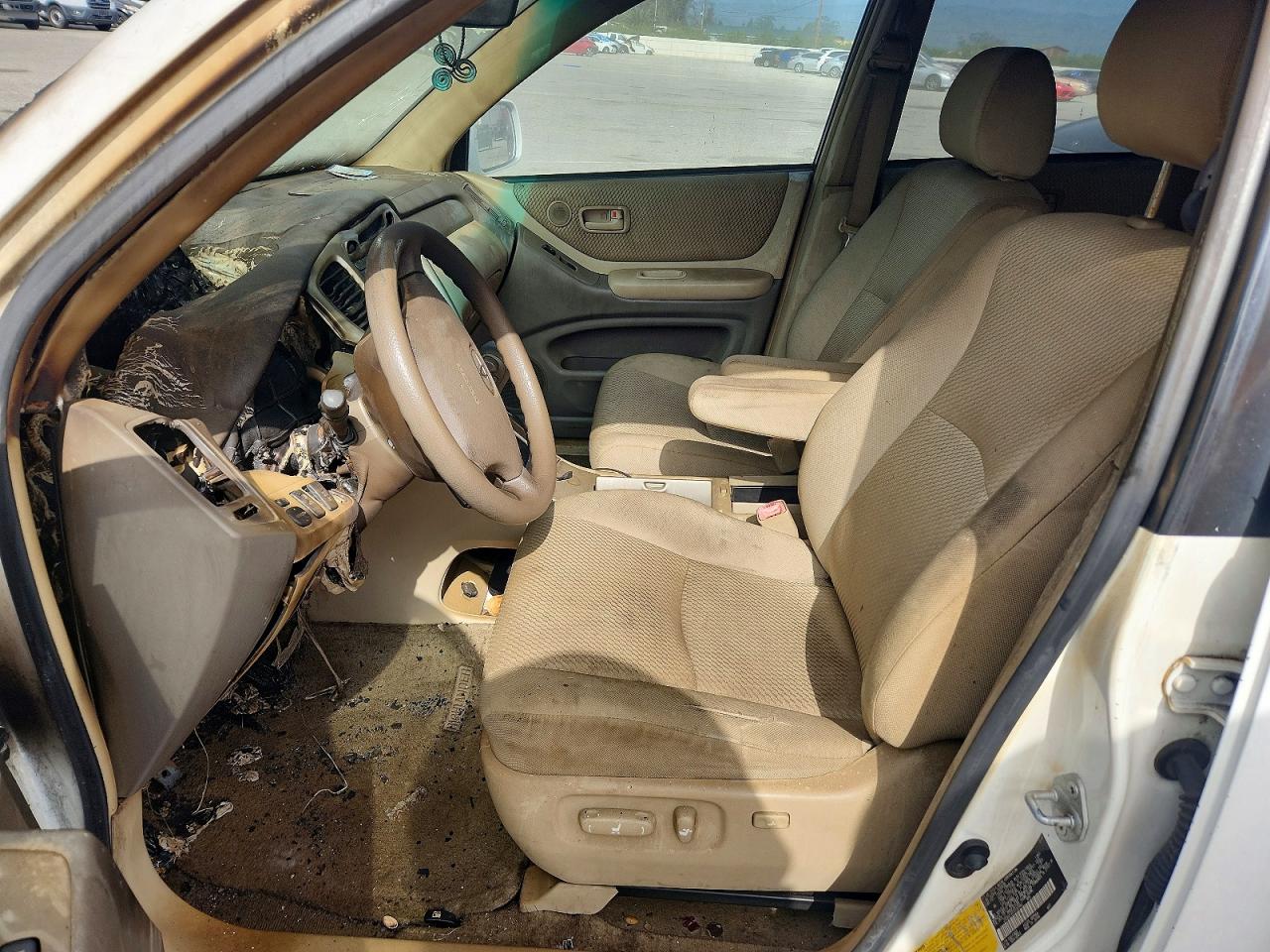 2007 Toyota Highlander Base White vin: JTEDD21A270163960