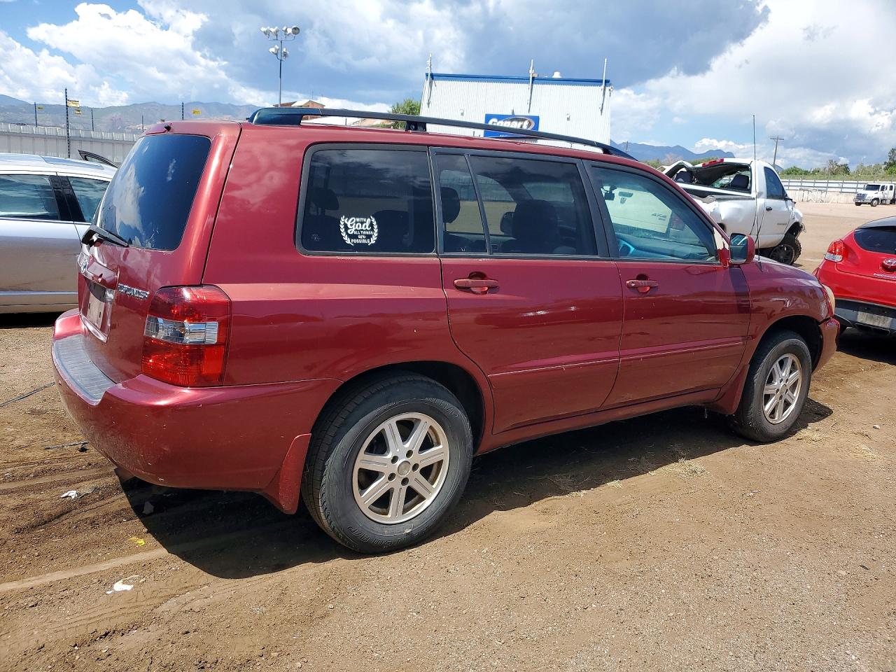 2006 Toyota Highlander Base Красный vin: JTEDD21A560146732