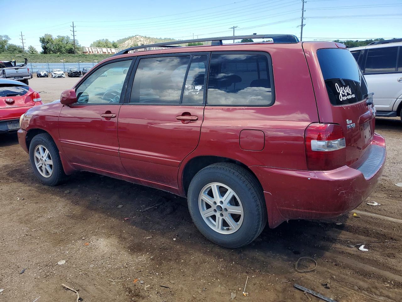 2006 Toyota Highlander Base Красный vin: JTEDD21A560146732
