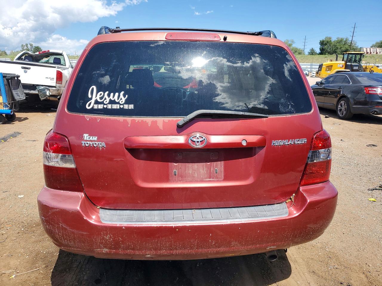 2006 Toyota Highlander Base Красный vin: JTEDD21A560146732