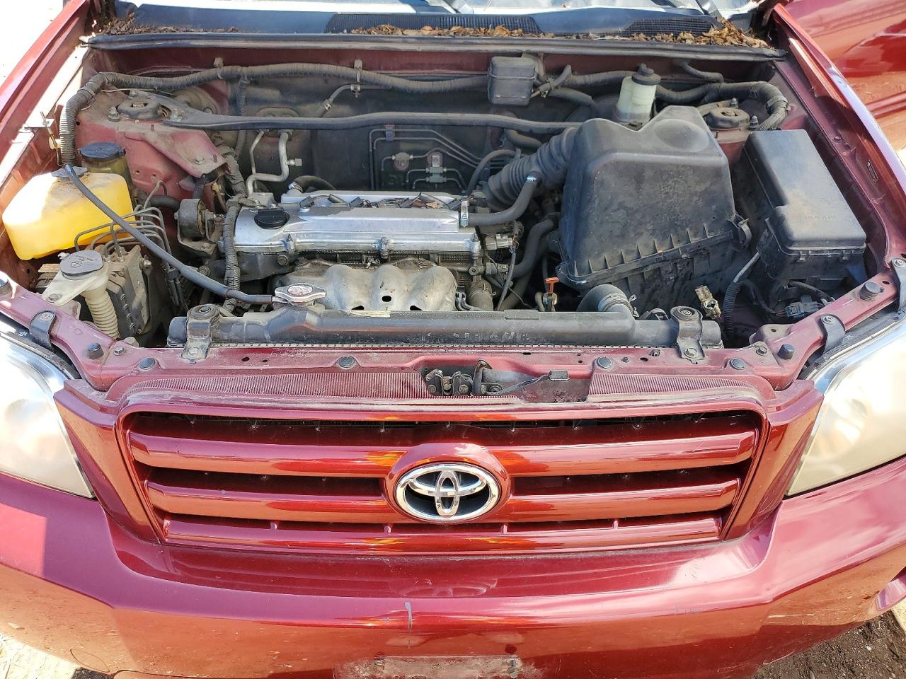2006 Toyota Highlander Base Красный vin: JTEDD21A560146732