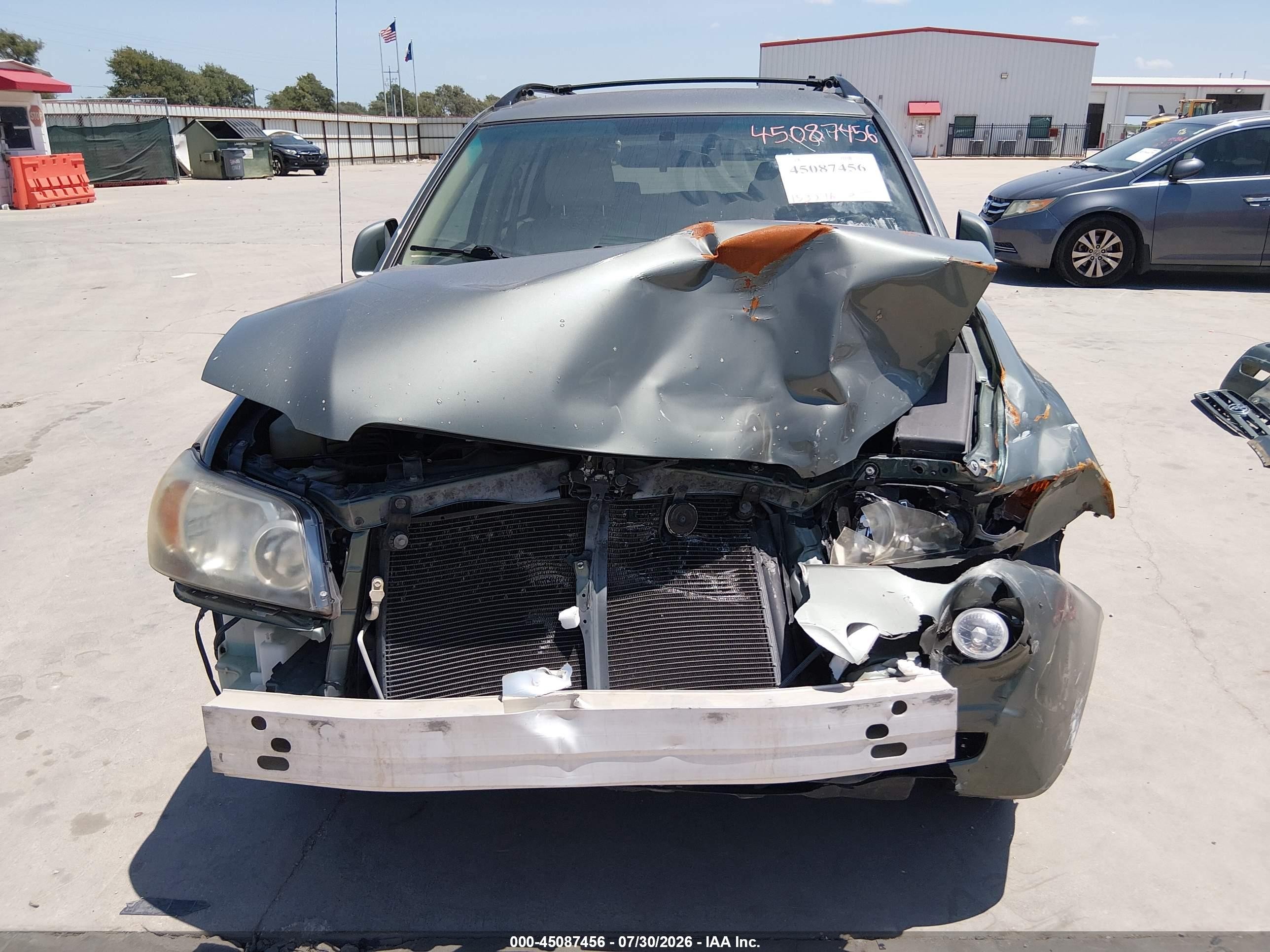 2007 Toyota Highlander   Green vin: JTEDD21A570168148