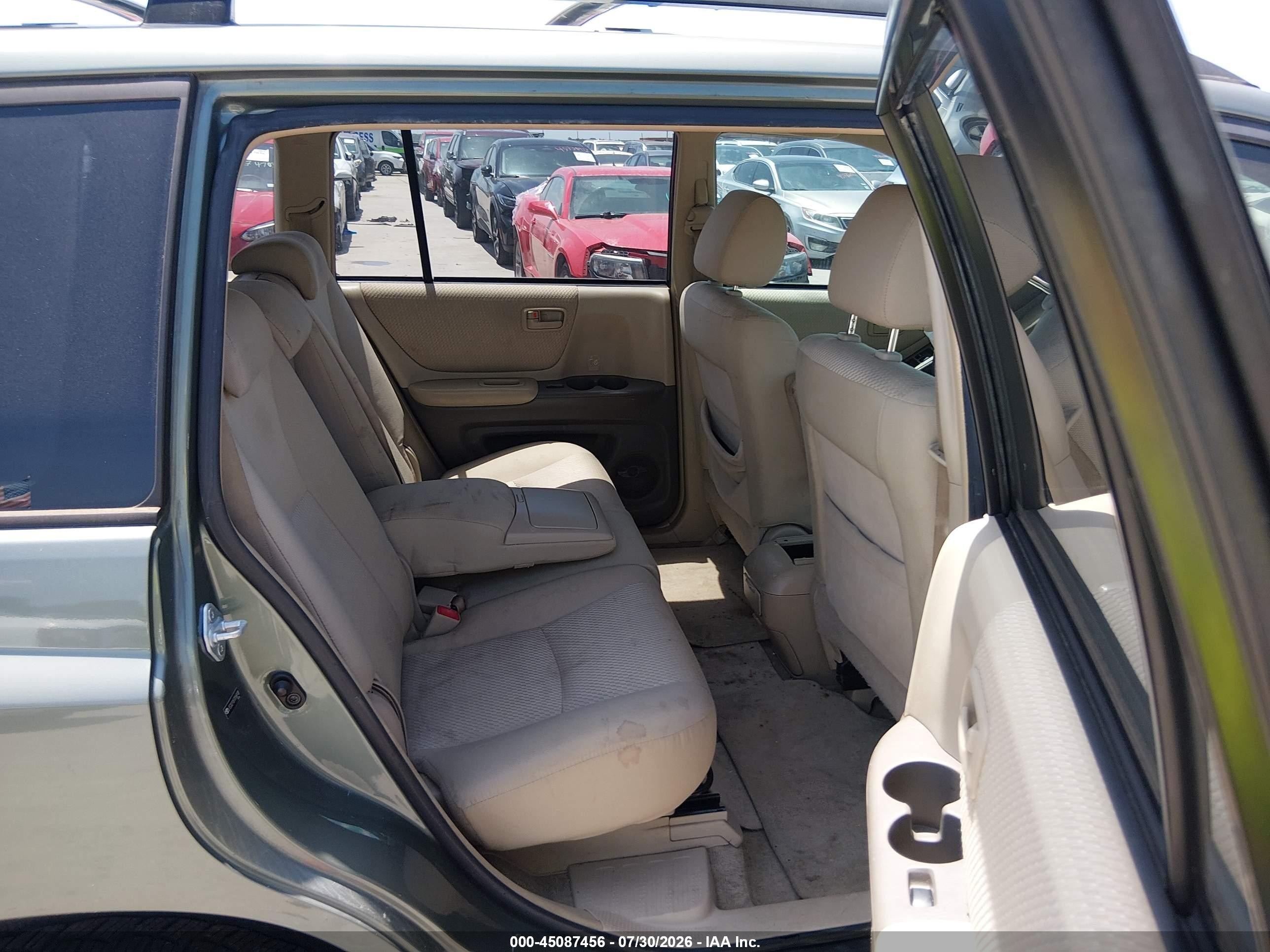 2007 Toyota Highlander   Green vin: JTEDD21A570168148