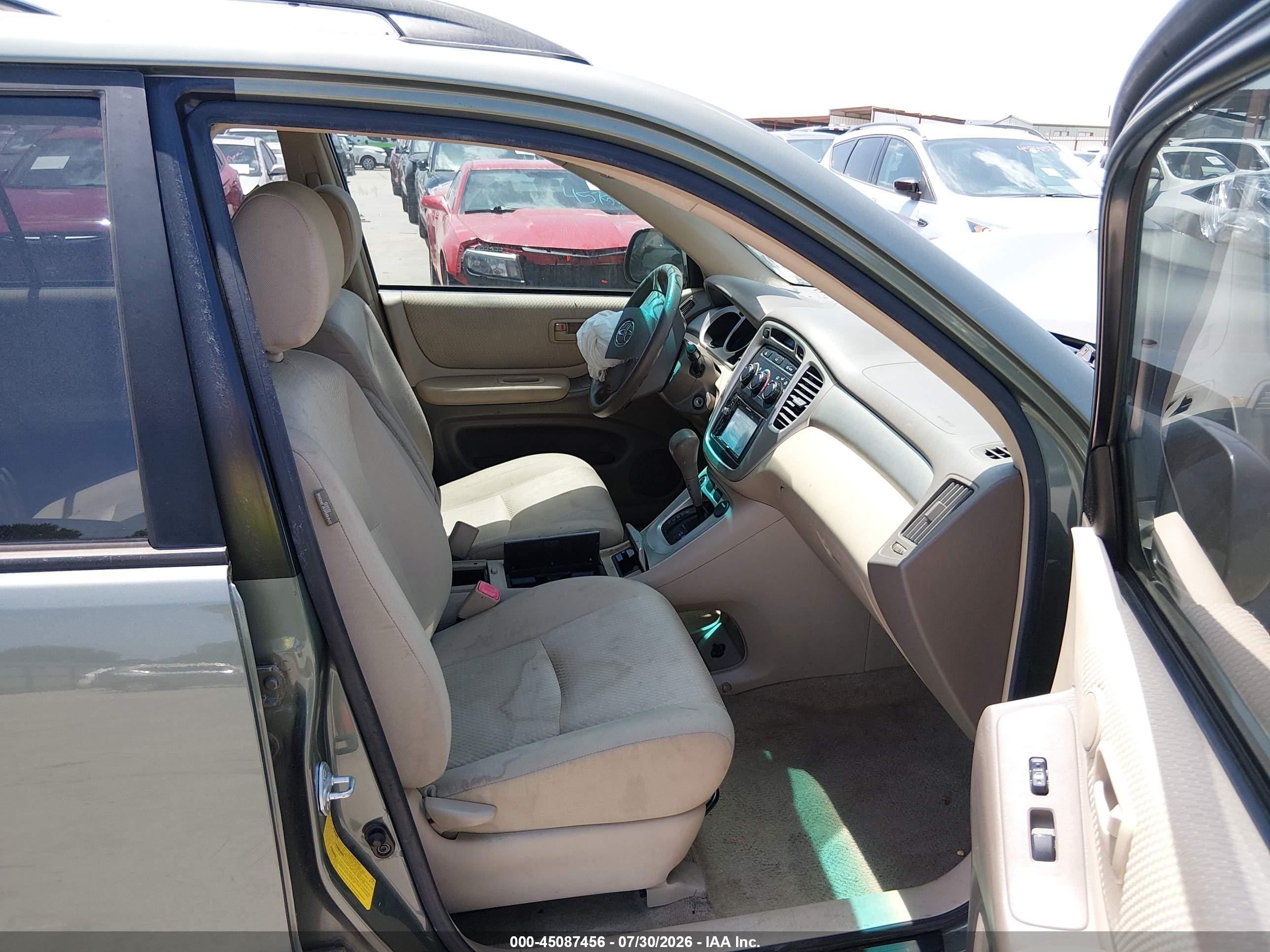 2007 Toyota Highlander   Green vin: JTEDD21A570168148