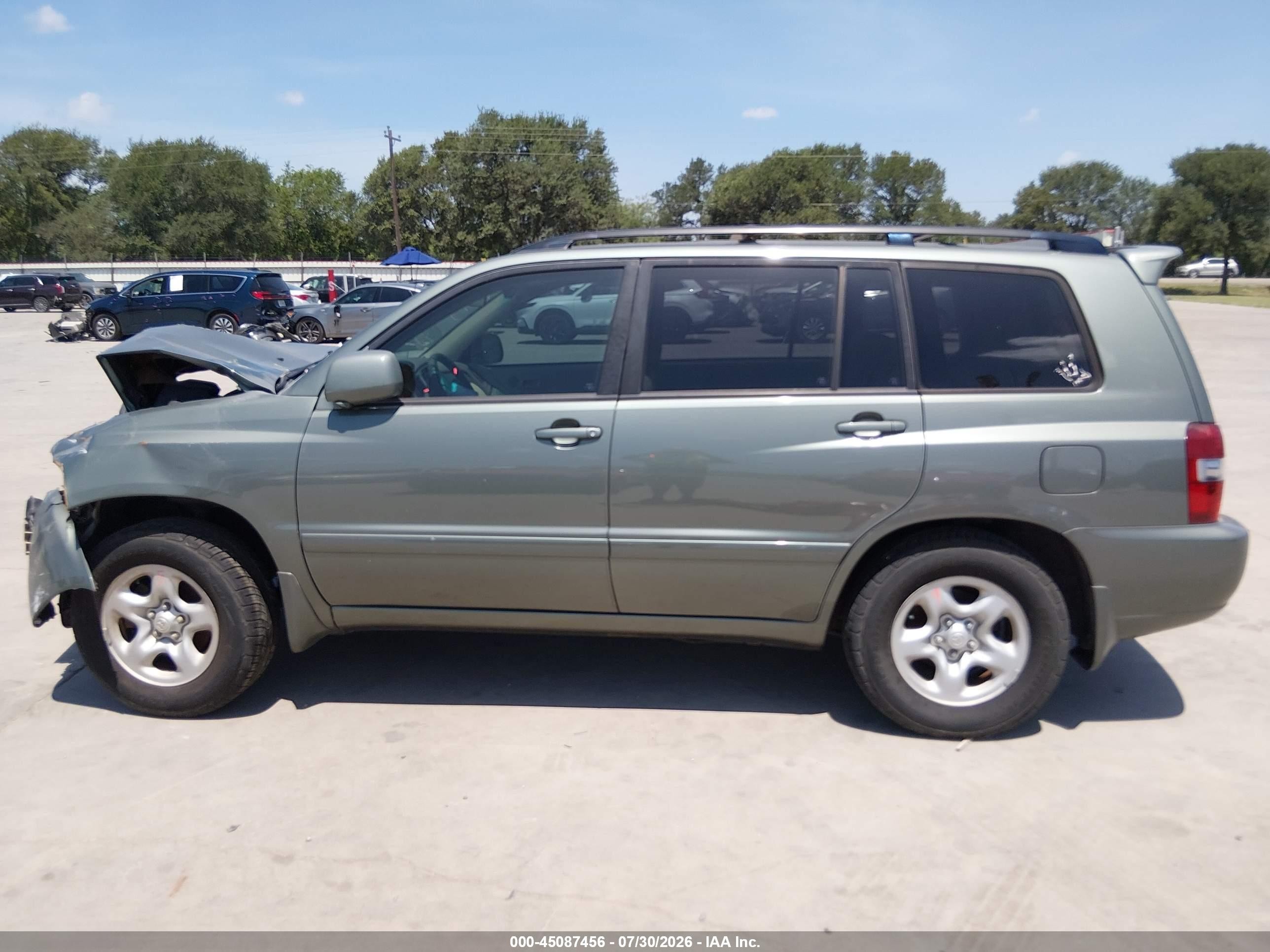 2007 Toyota Highlander   Green vin: JTEDD21A570168148