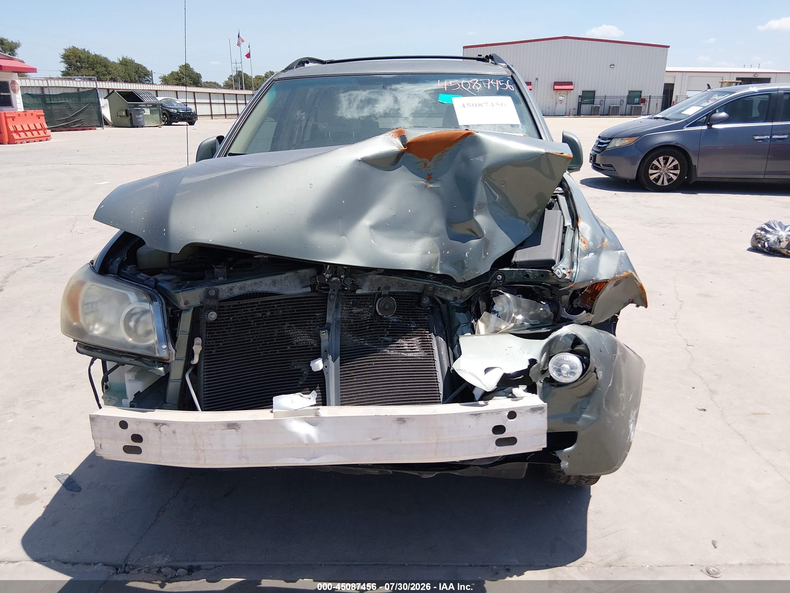 2007 Toyota Highlander   Green vin: JTEDD21A570168148