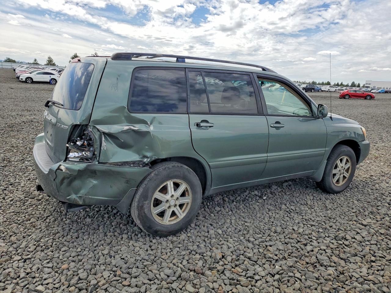 2004 Toyota Highlander Base Green vin: JTEDD21A940096494
