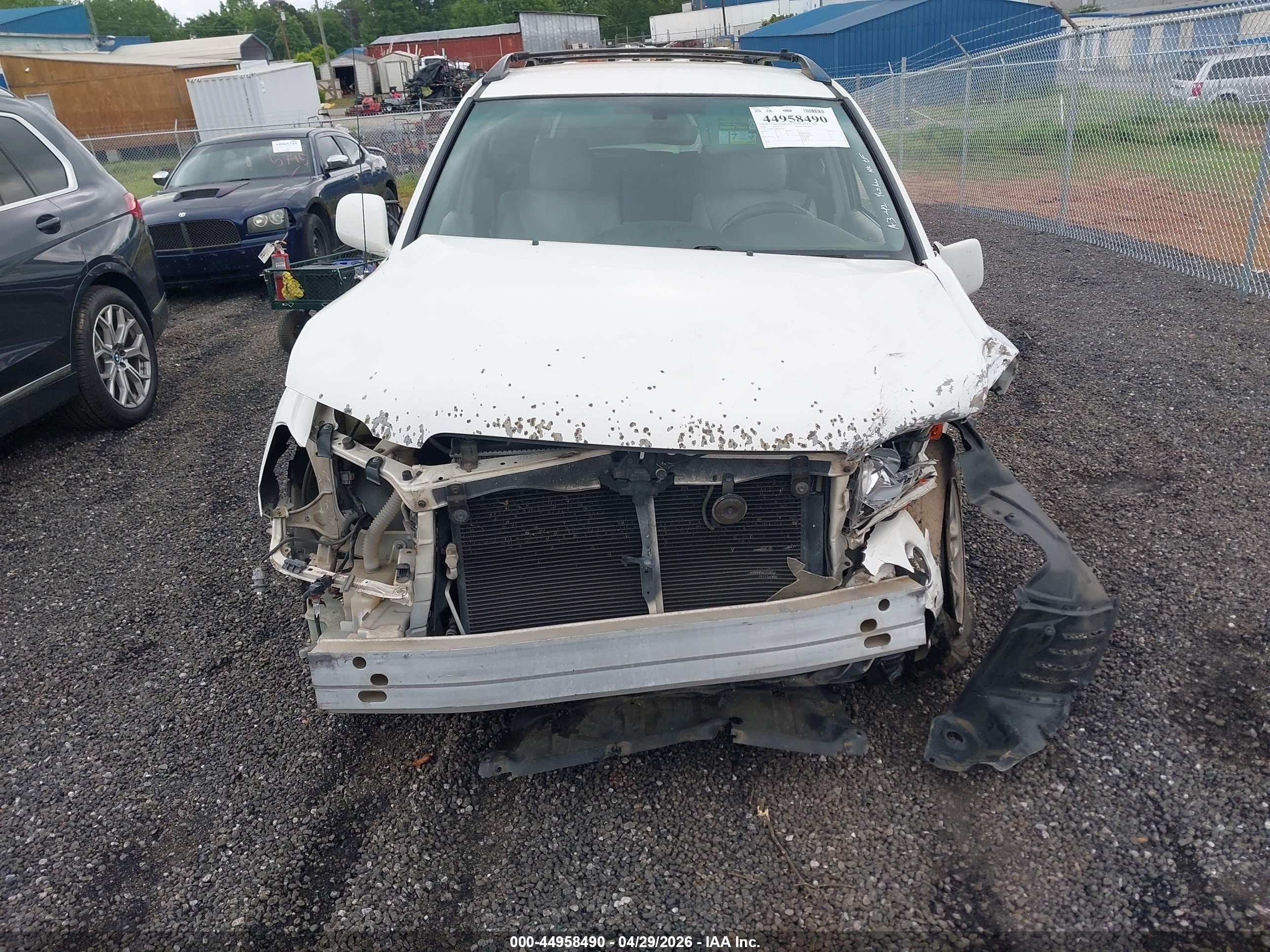 2006 Toyota Highlander   White vin: JTEDD21A960154526