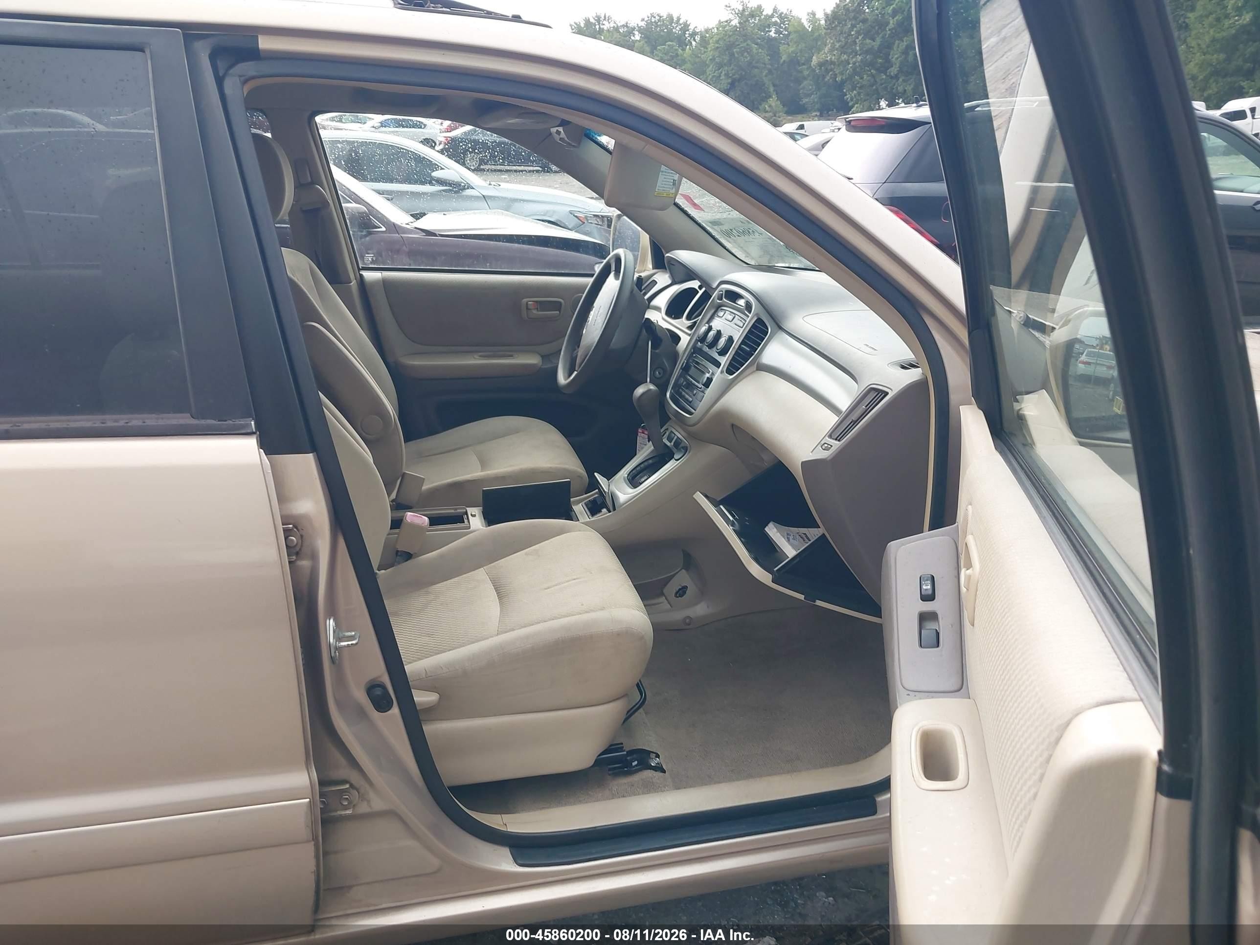 2006 Toyota Highlander   Beige vin: JTEDD21AX60137931