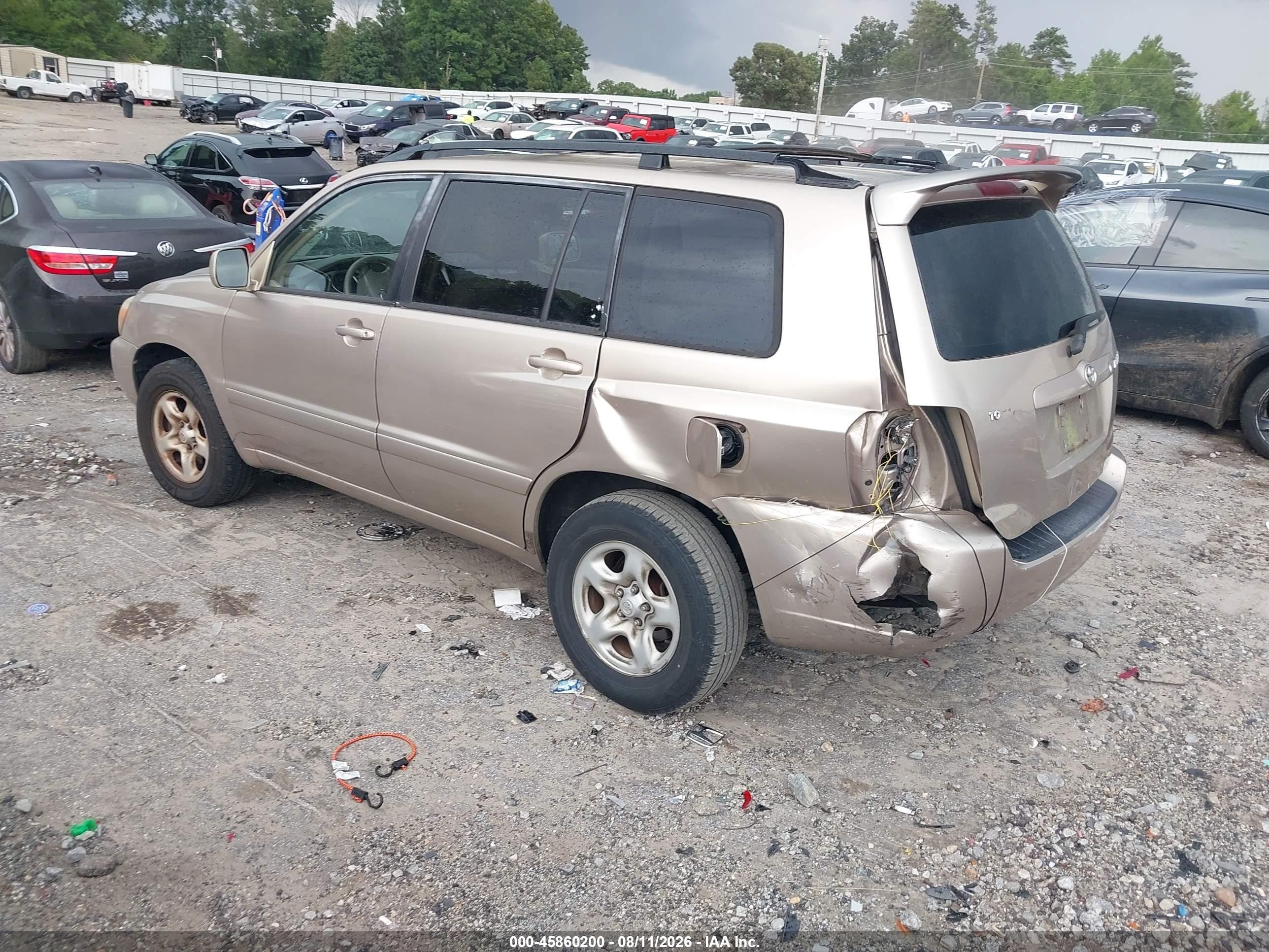 2006 Toyota Highlander   Beige vin: JTEDD21AX60137931
