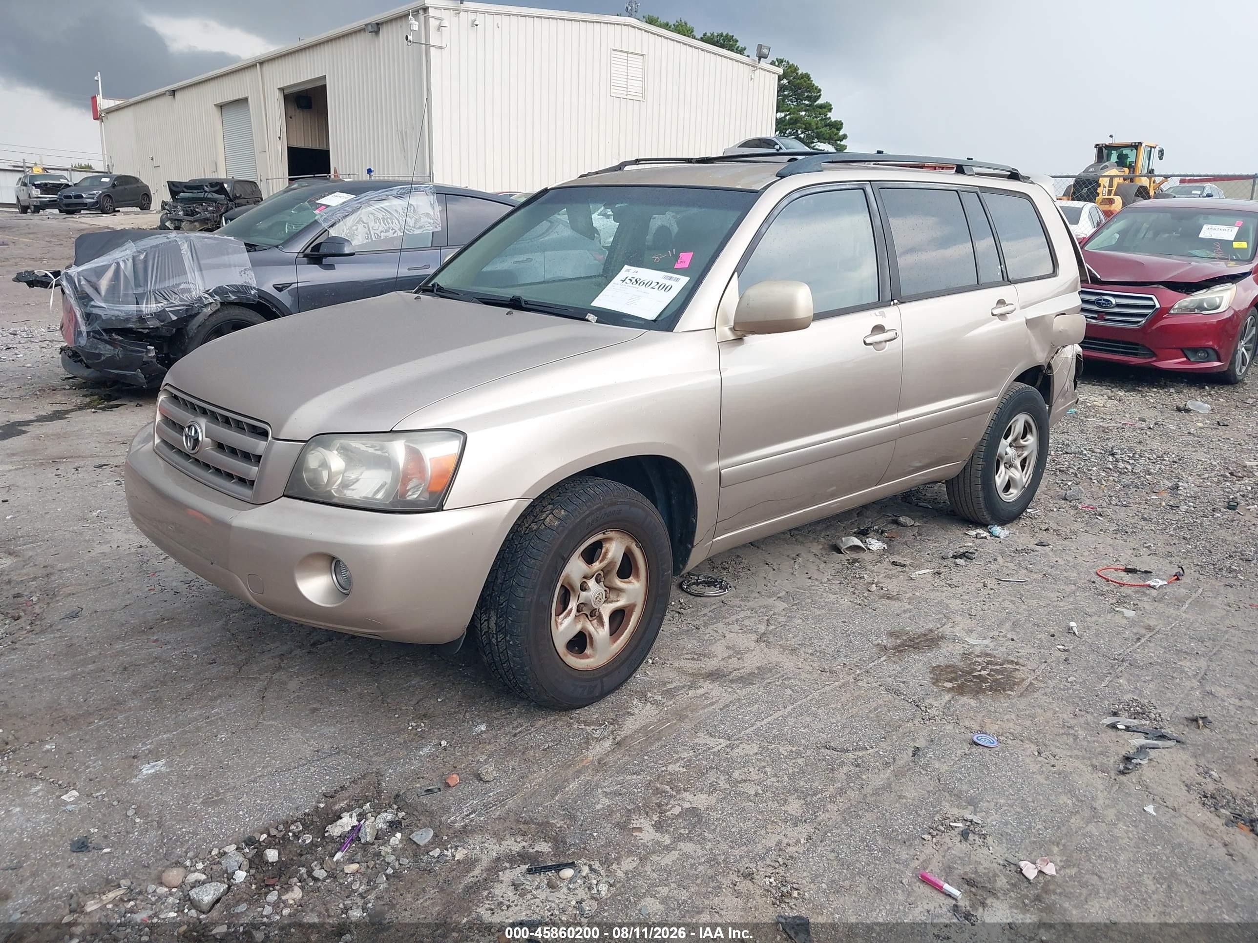 2006 Toyota Highlander   Beige vin: JTEDD21AX60137931