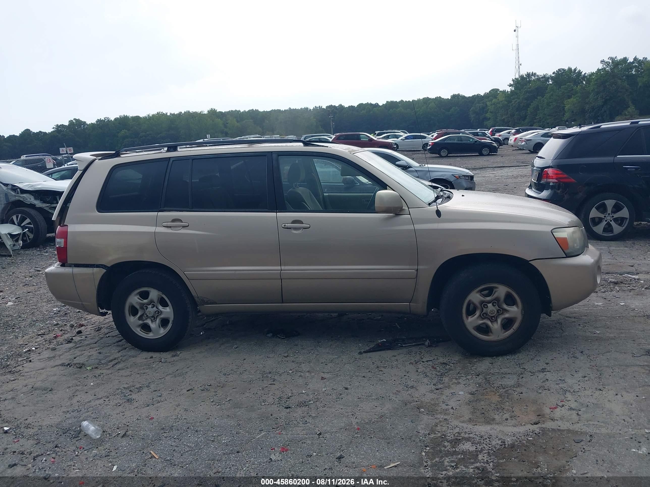 2006 Toyota Highlander   Beige vin: JTEDD21AX60137931