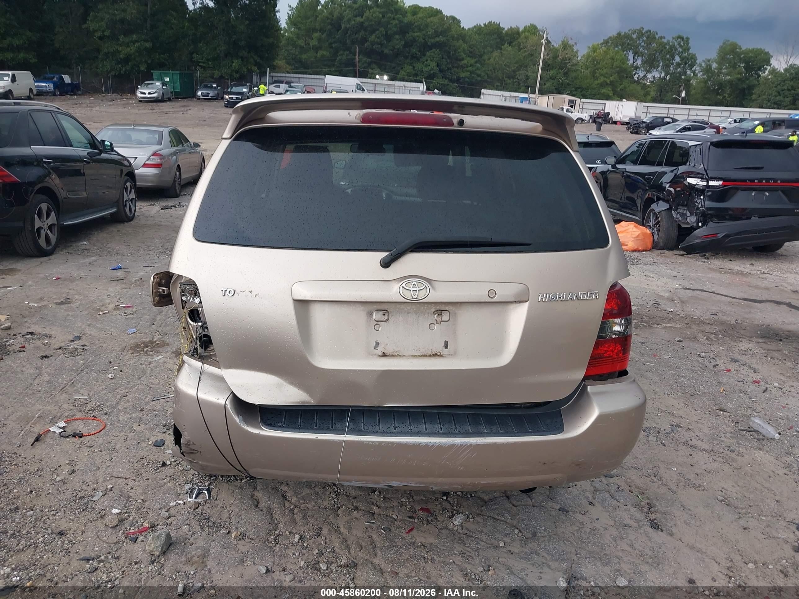 2006 Toyota Highlander   Beige vin: JTEDD21AX60137931