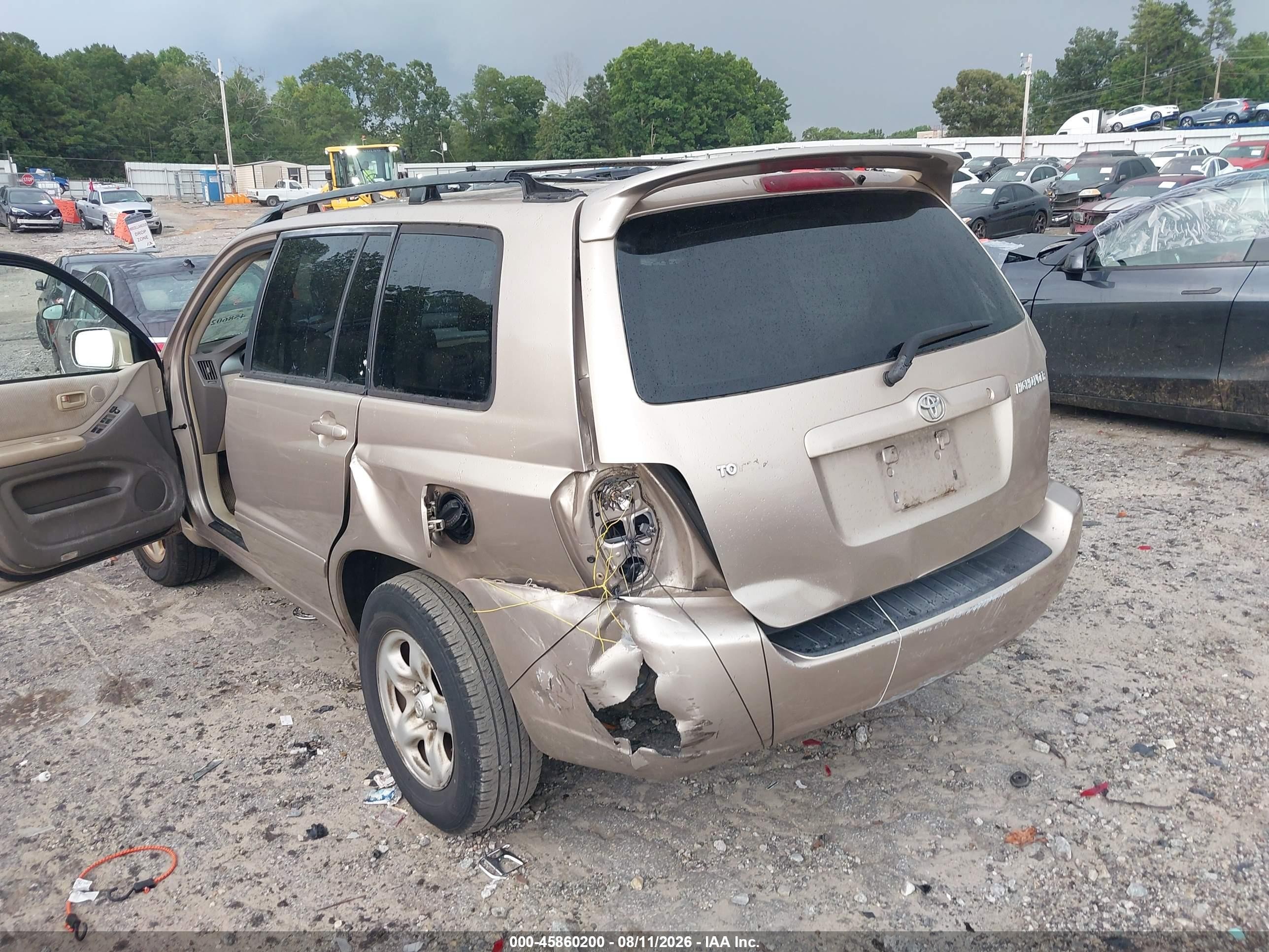 2006 Toyota Highlander   Beige vin: JTEDD21AX60137931